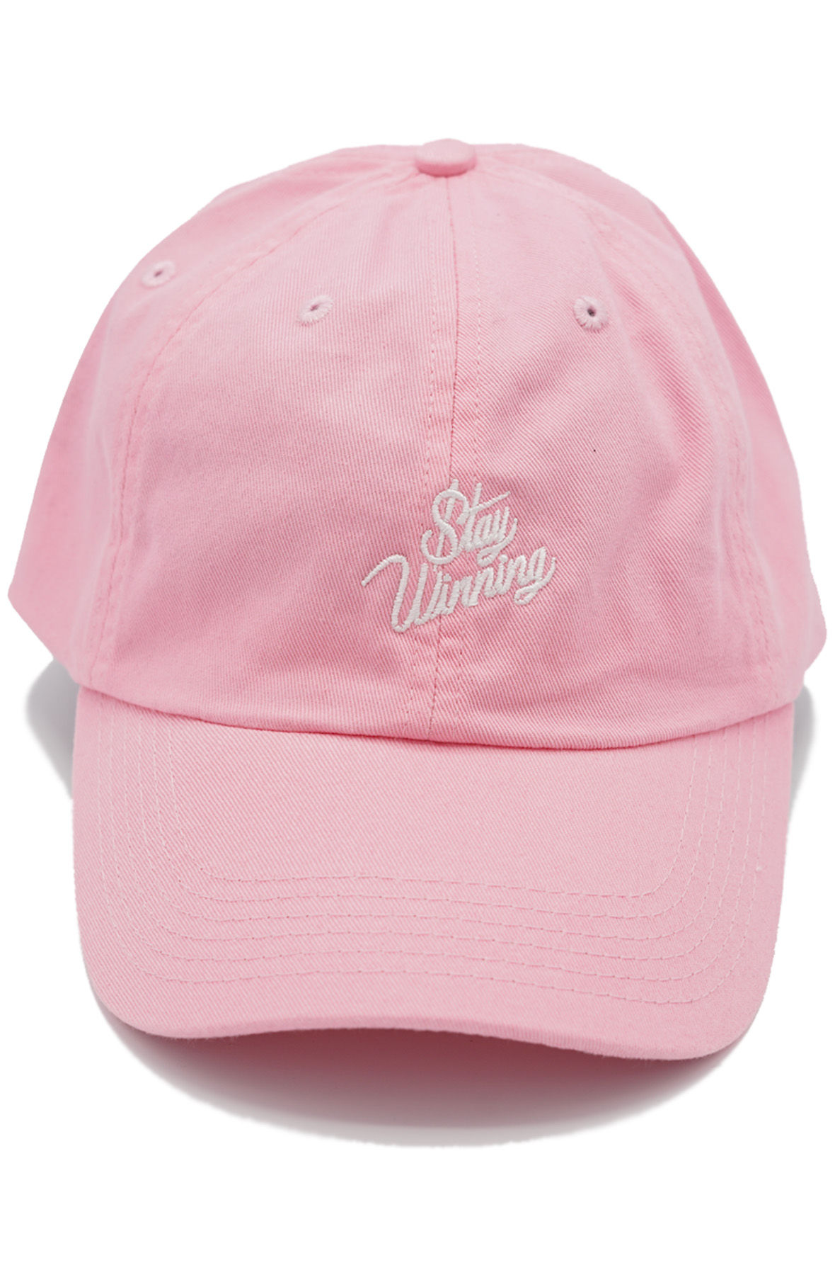 Stay Winning Pink/White Dad Hat