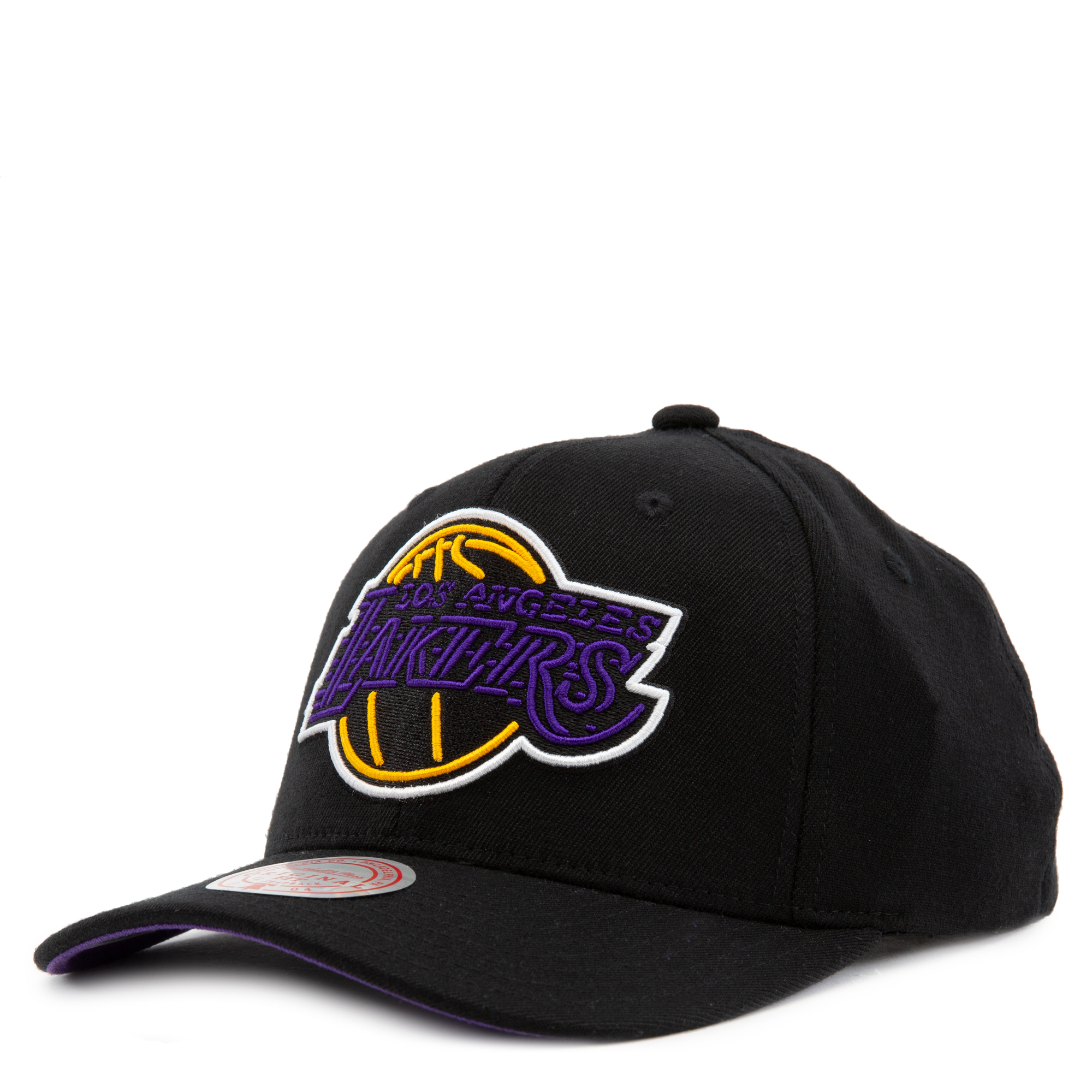 Mitchell & Ness Los Angeles Lakers Color Detail Edition Red Line Flex Snapback  Cap