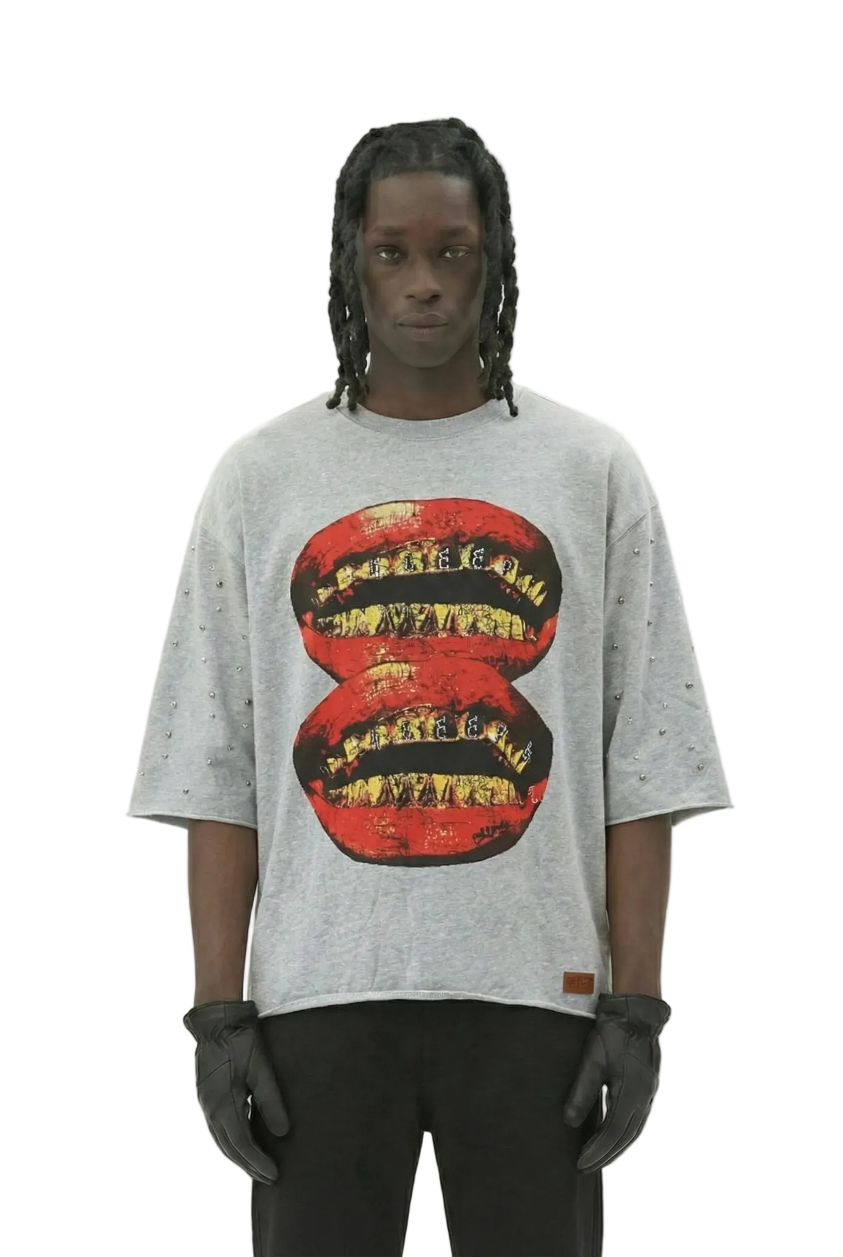 PETTI SN/ Jersey 3/4 Sleeve Crop Top Tee