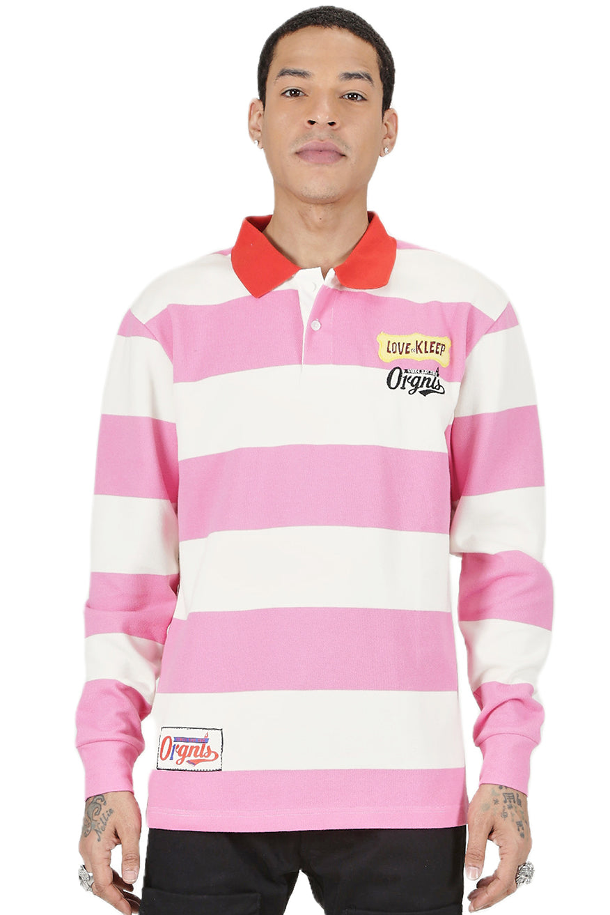 CREPE Men's Long Sleeve Polo Shirt