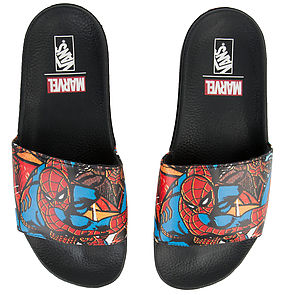 vans spiderman sandals