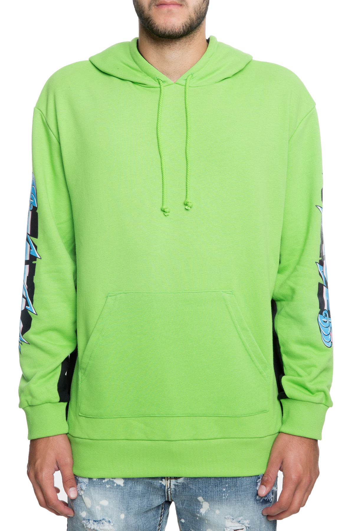 electric green hoodie