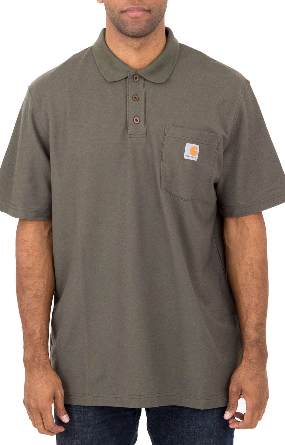 Contractor's Work Pocket Polo - Moss