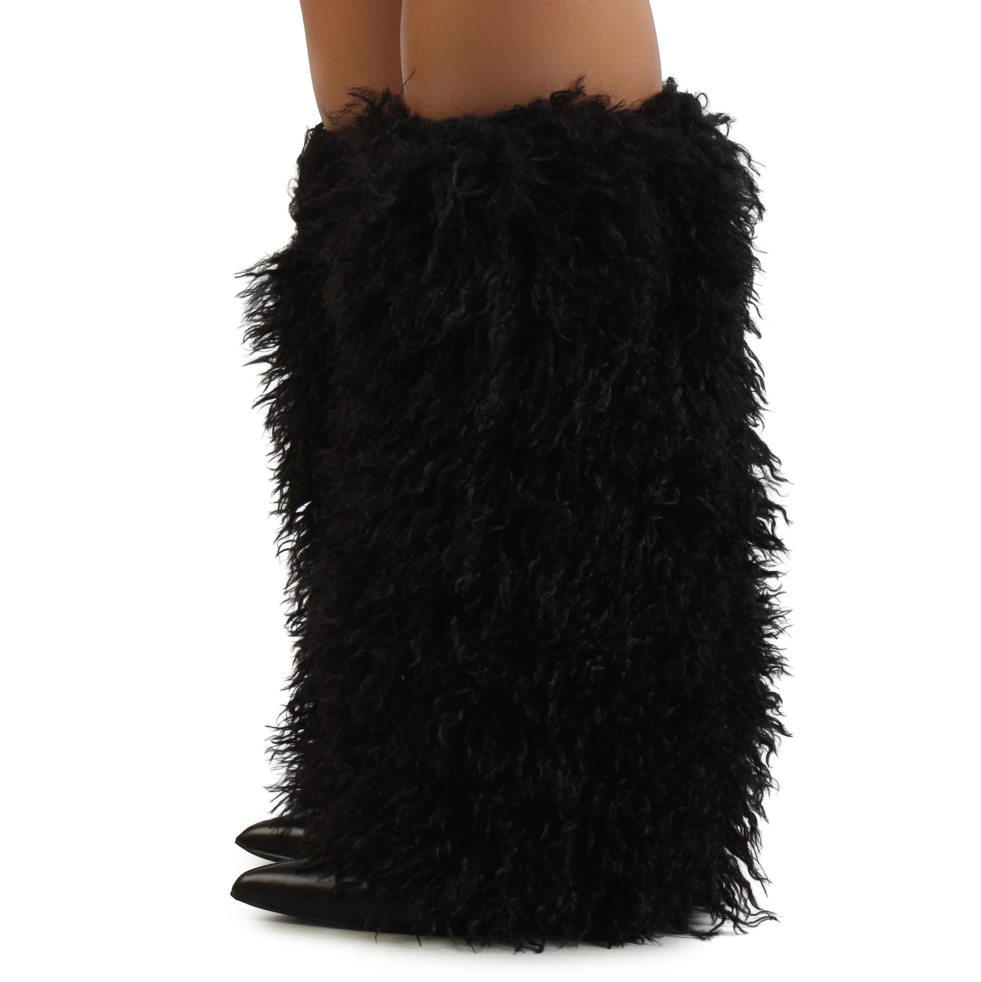 Demure-01Fur Stiletto Boot