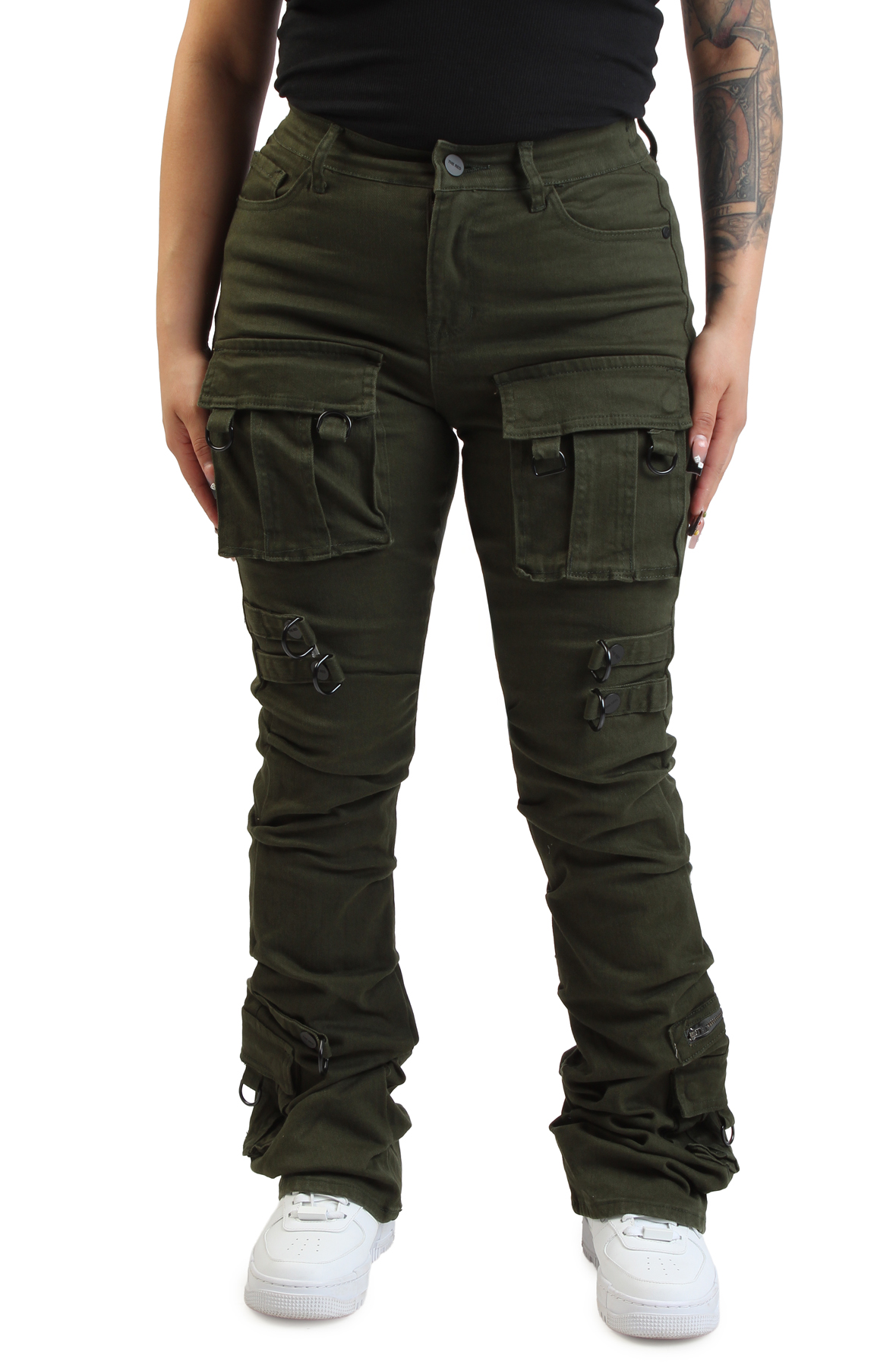 High Rise Stacked Pants