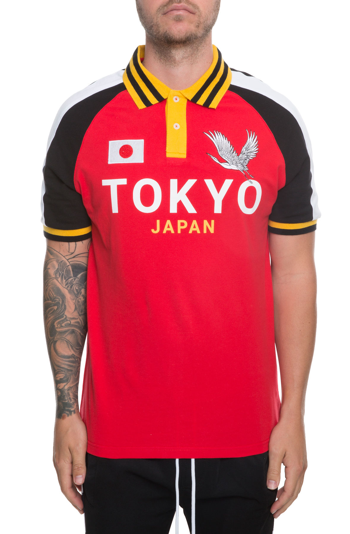 HUDSON The Tokyo JP Polo in Red H1052020-RD - Karmaloop