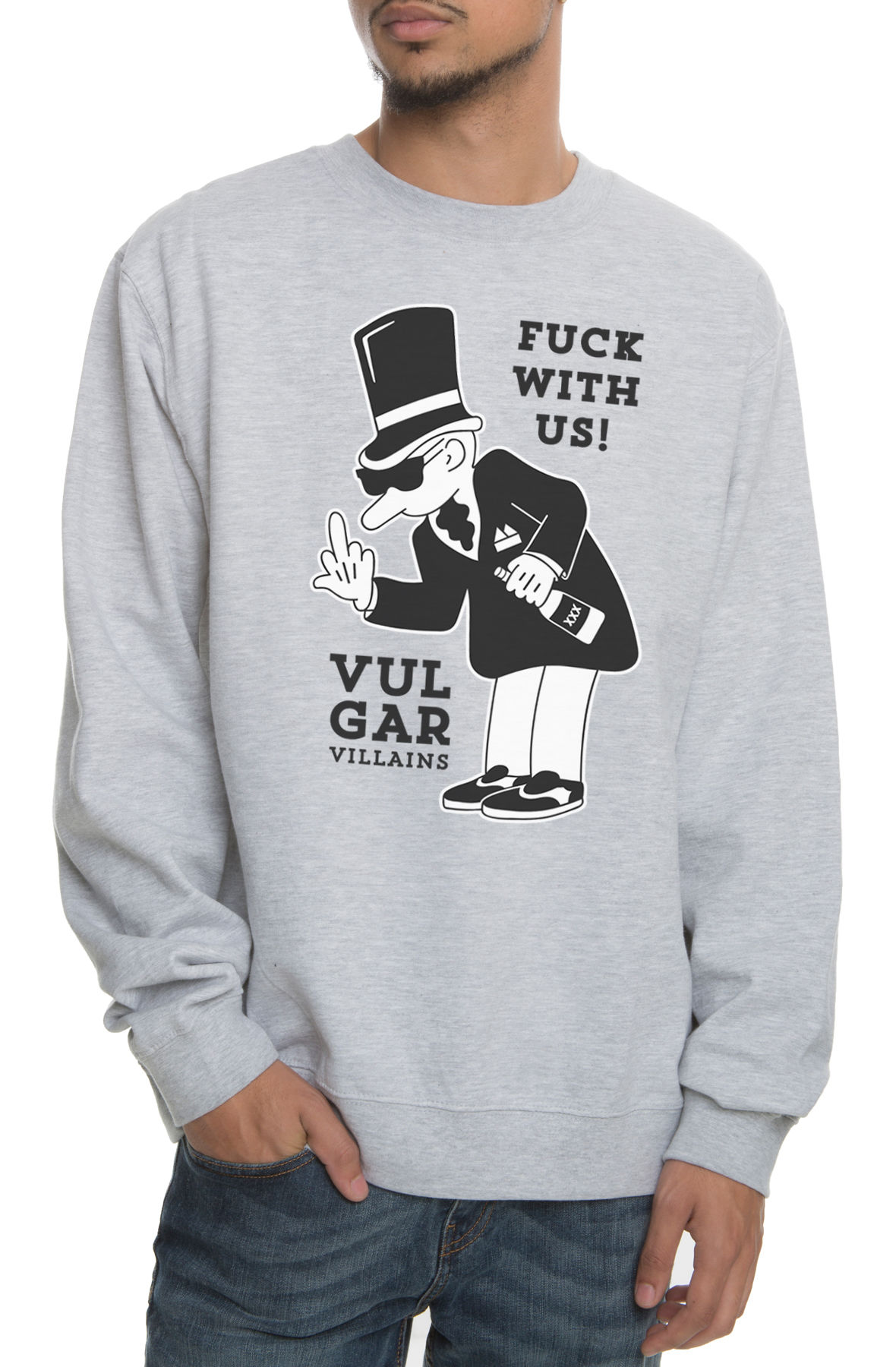 The Goon Crewneck Sweatshirt in Heather Grey