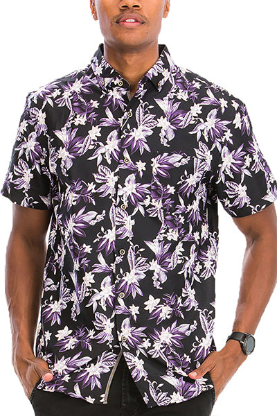 Locals Only Hawaiian Print Shirt