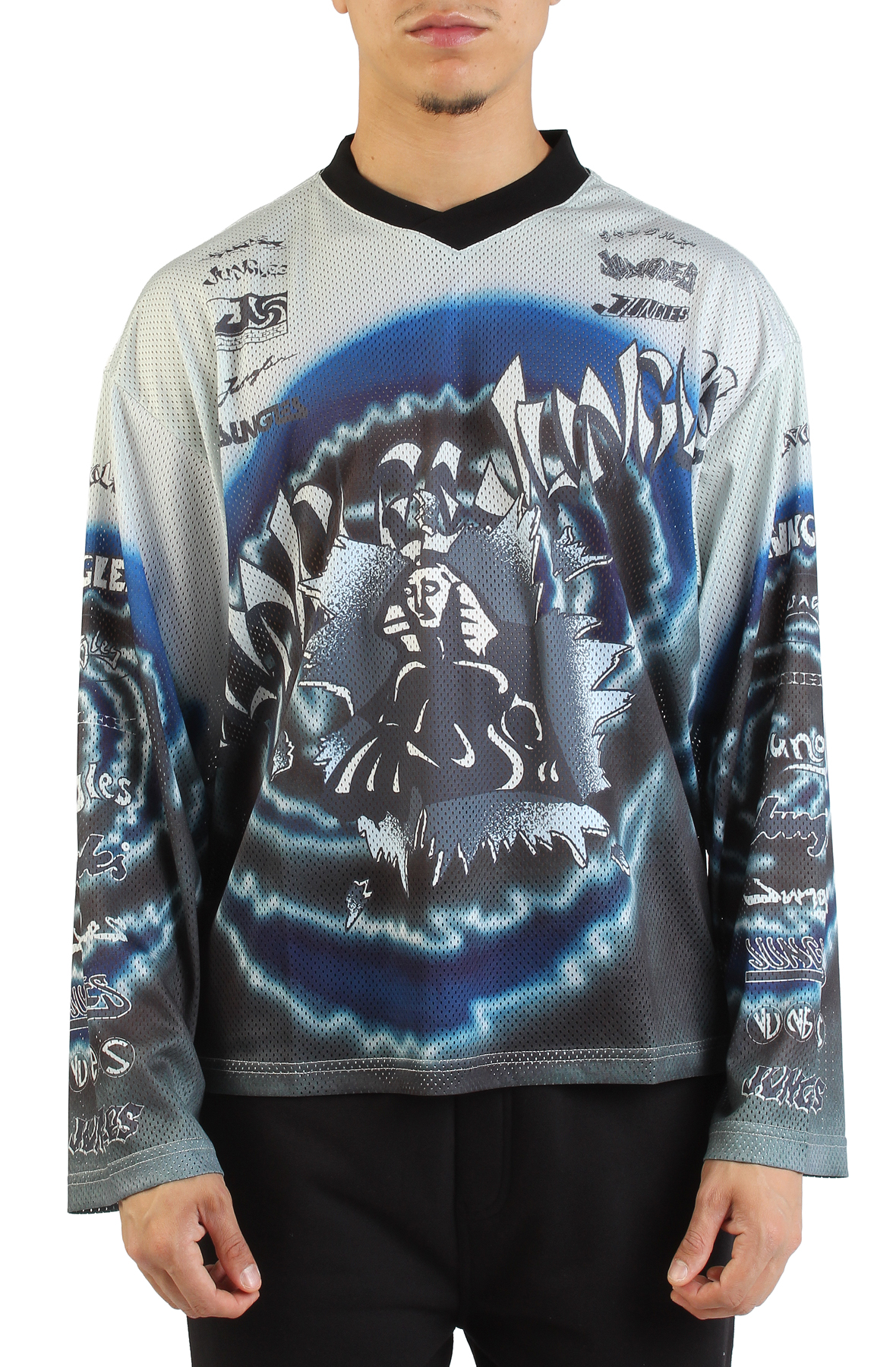 Boxy Moto Mesh Jersey