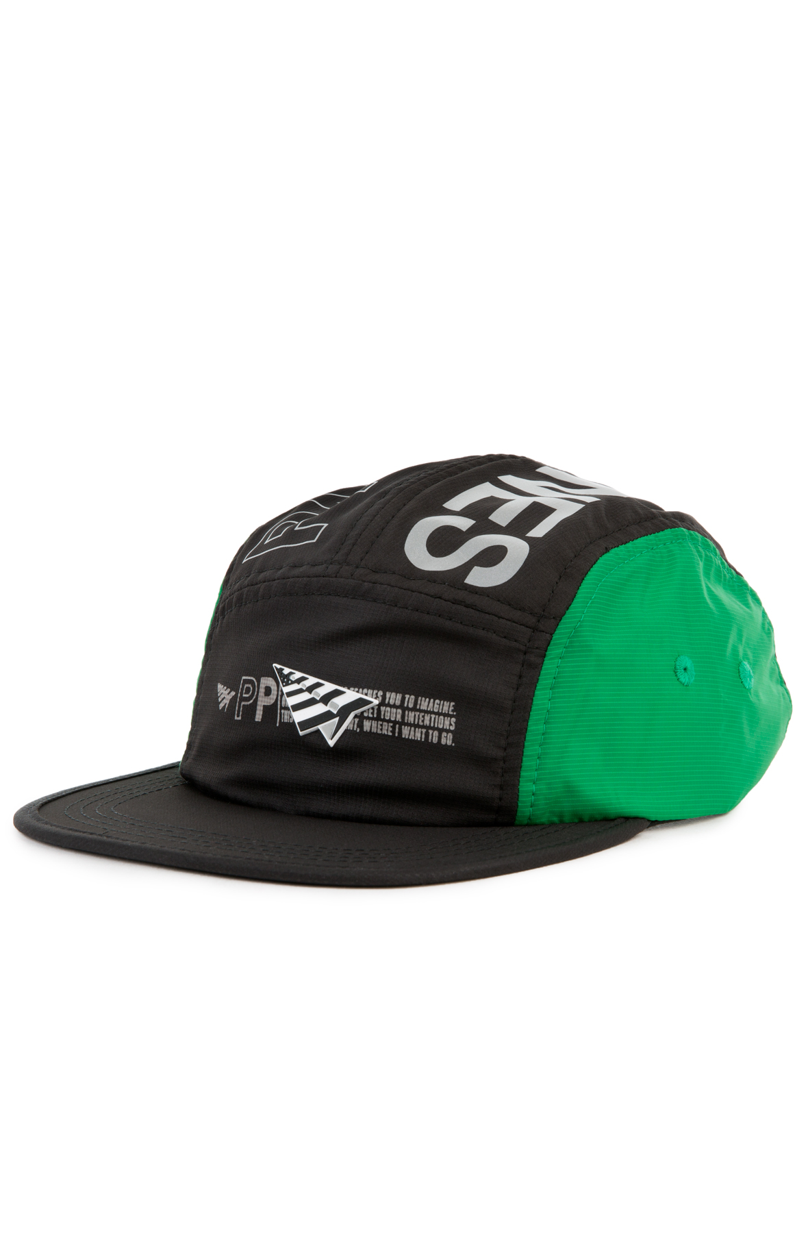 black paper plane hat