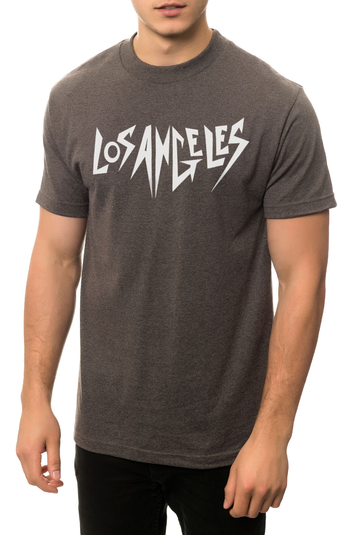 The Metropolis Tee in Charcoal Heather