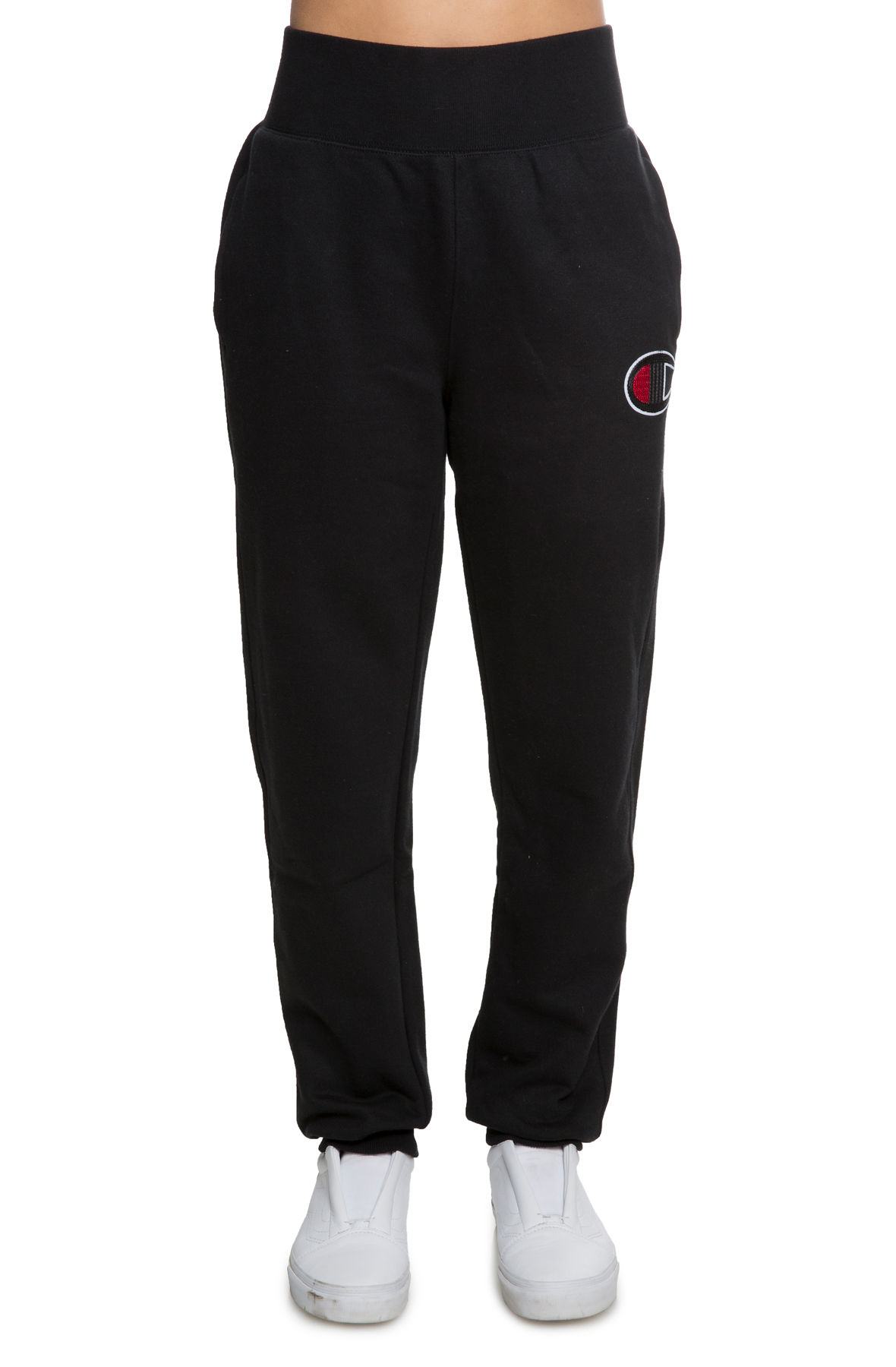 champion womens reverse weave jogger with chainstitch c logo