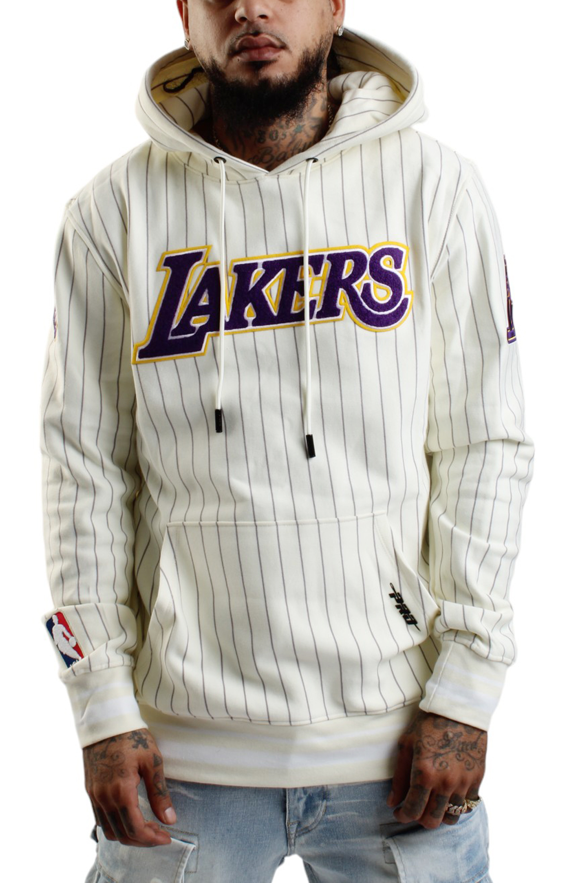 Los Angeles Lakers Pinstripe Hoodie