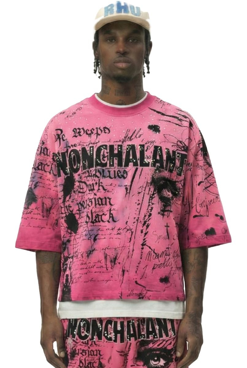 HARVEY Washed 100% Cotton S/N Jersey 3/4 Sleeve Tee