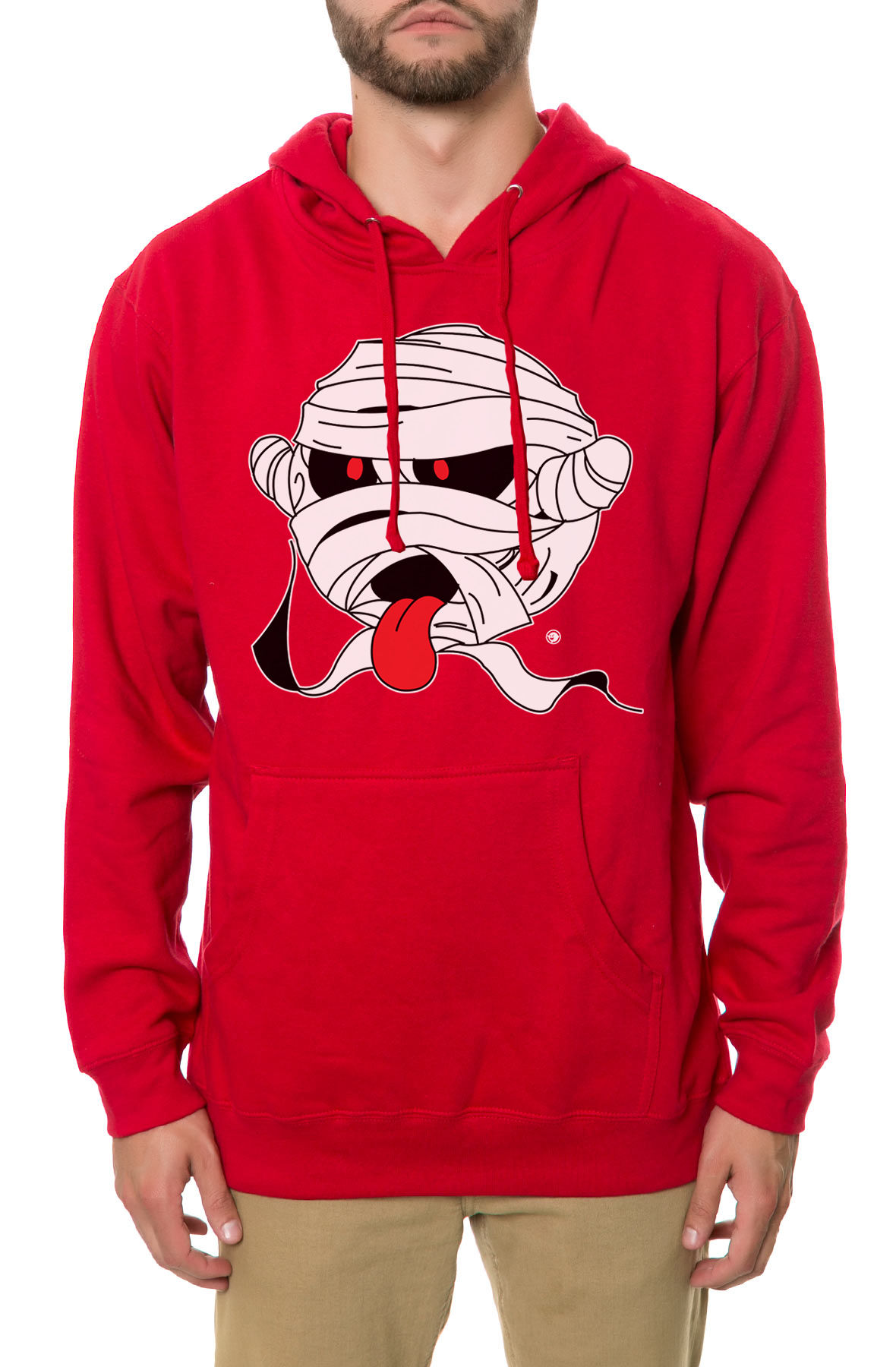 The Mummified Hoodie in Red