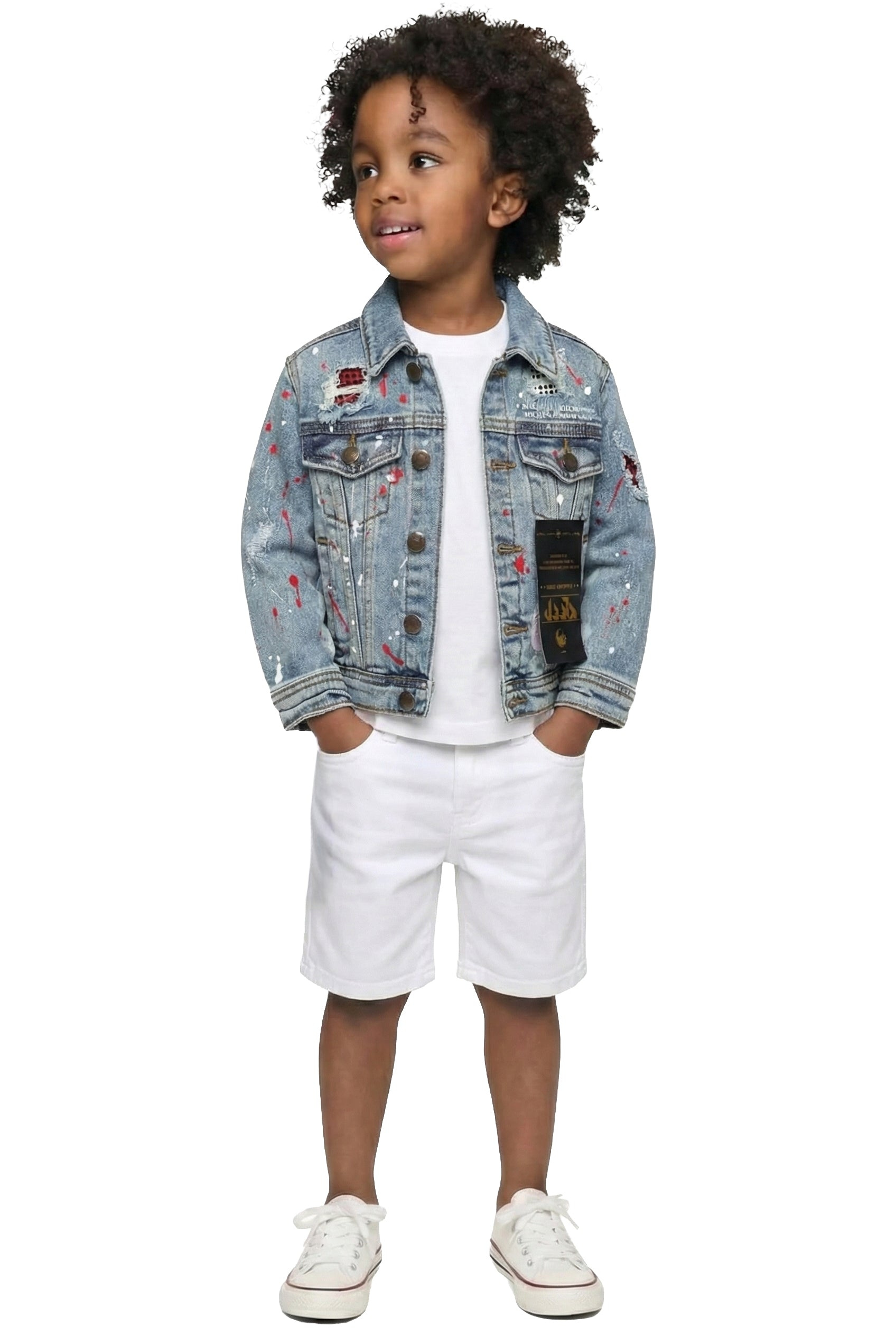 LAPIS Kid's Premium Washed Denim Jacket