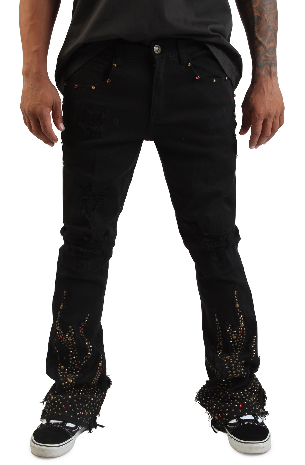 Fire Studded Jeans