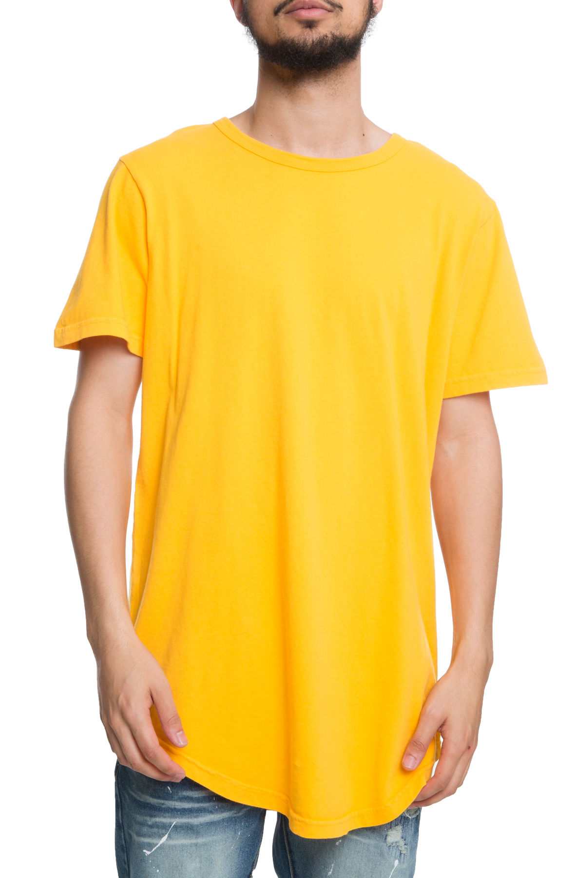 The CB Tall Scoop Tee in Tangerine