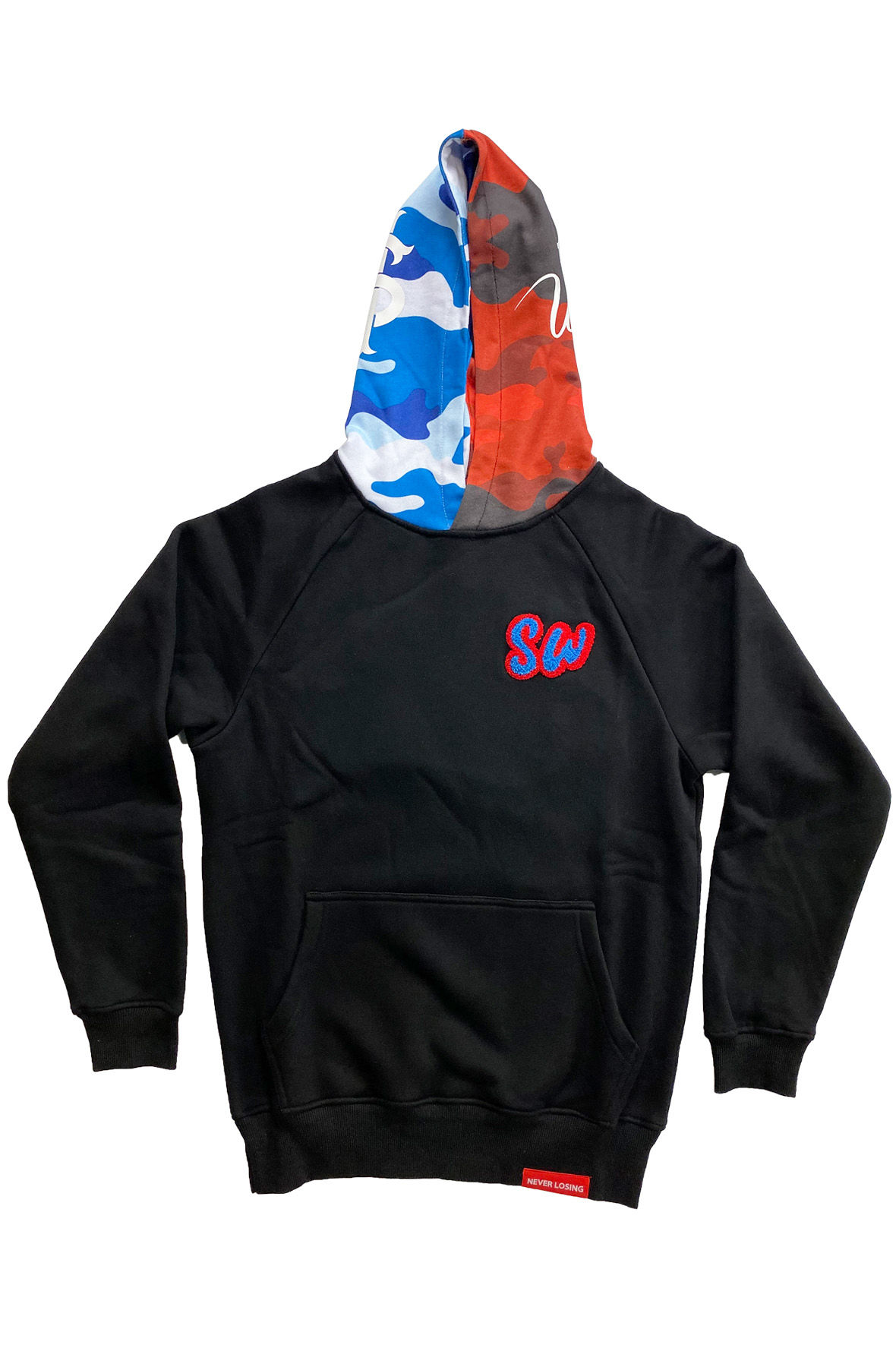 Stay Winning Split Camo Chenille Hoodie