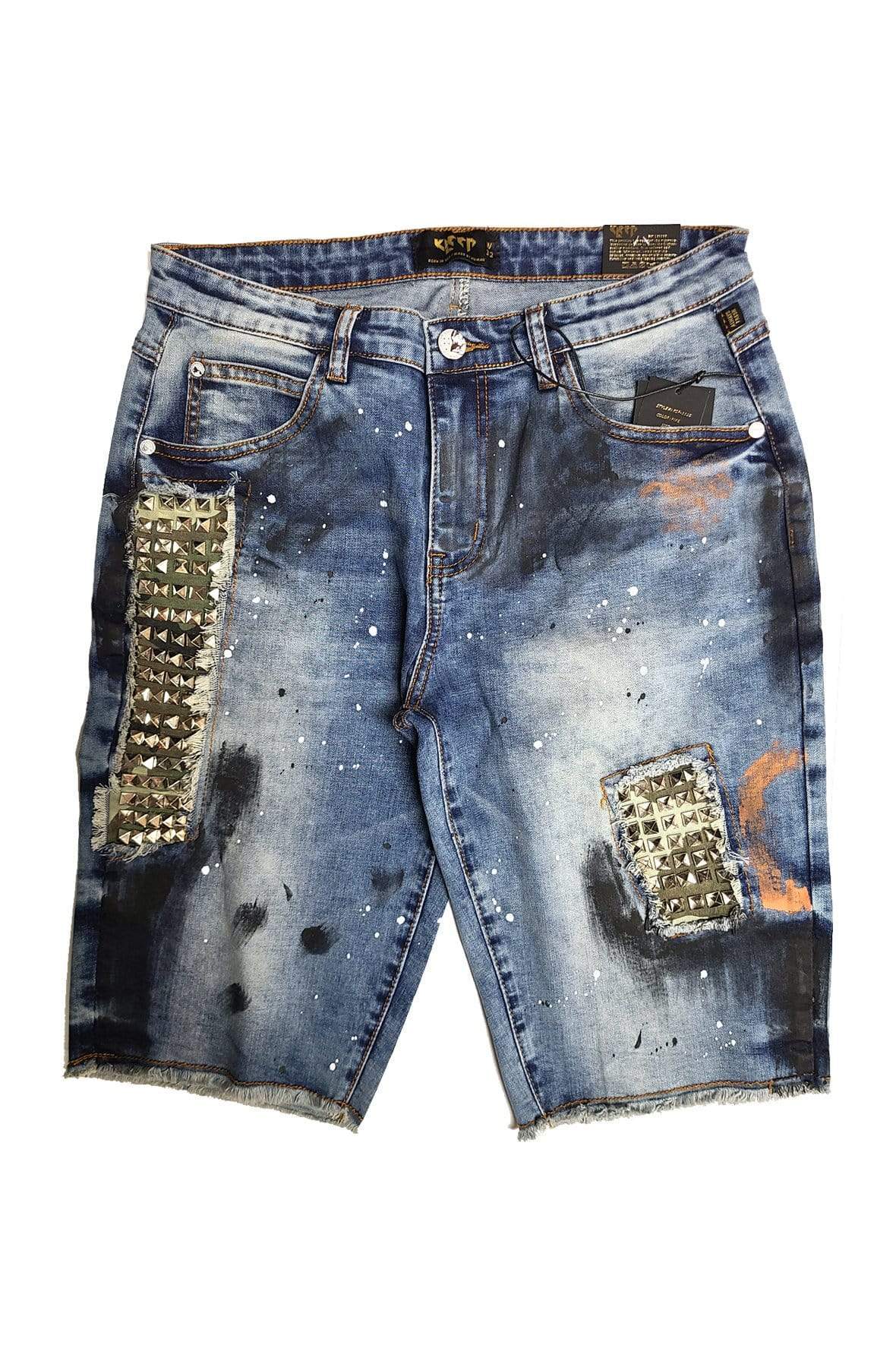 Pike Limited Premium Washed Denim Short Pants.