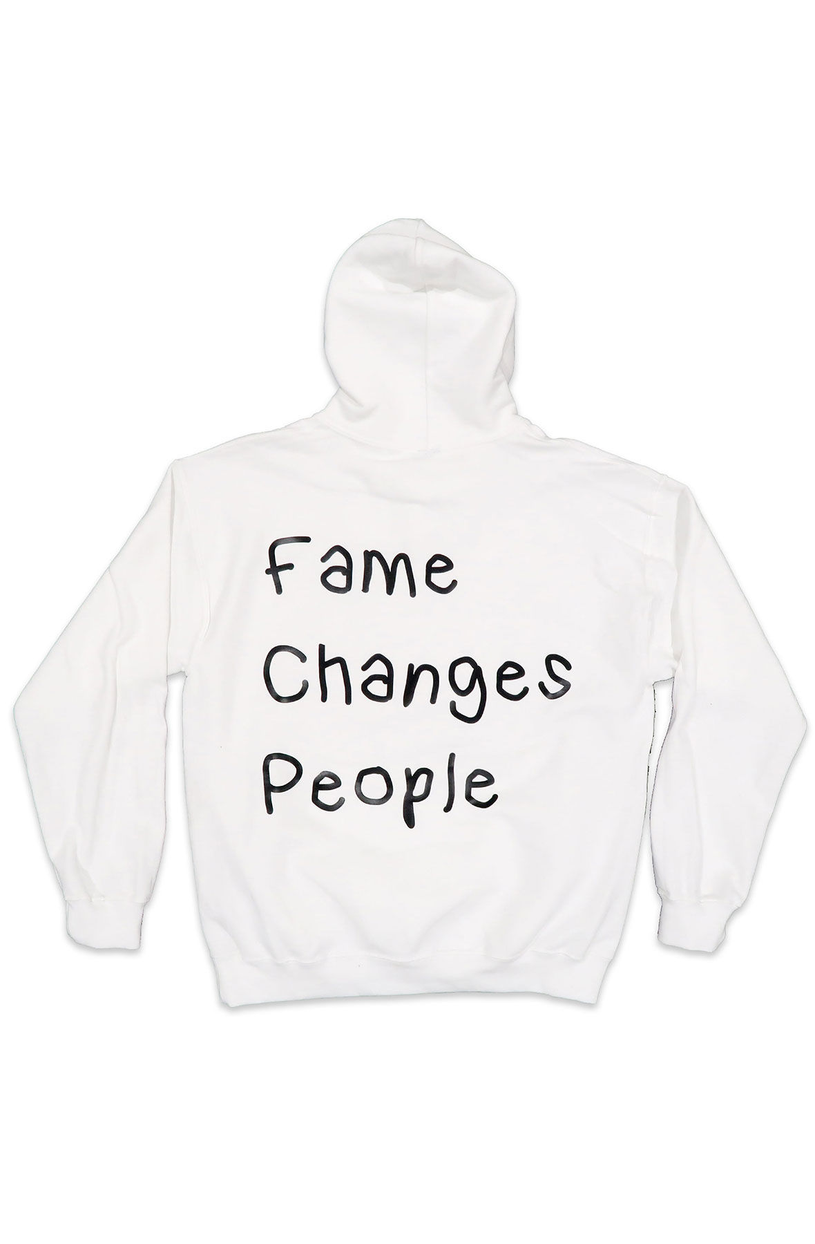 Fame Changes People Hoodie in White and Black