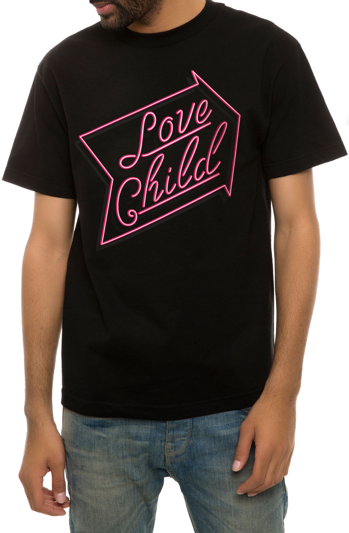 The Love Child Tee in Black