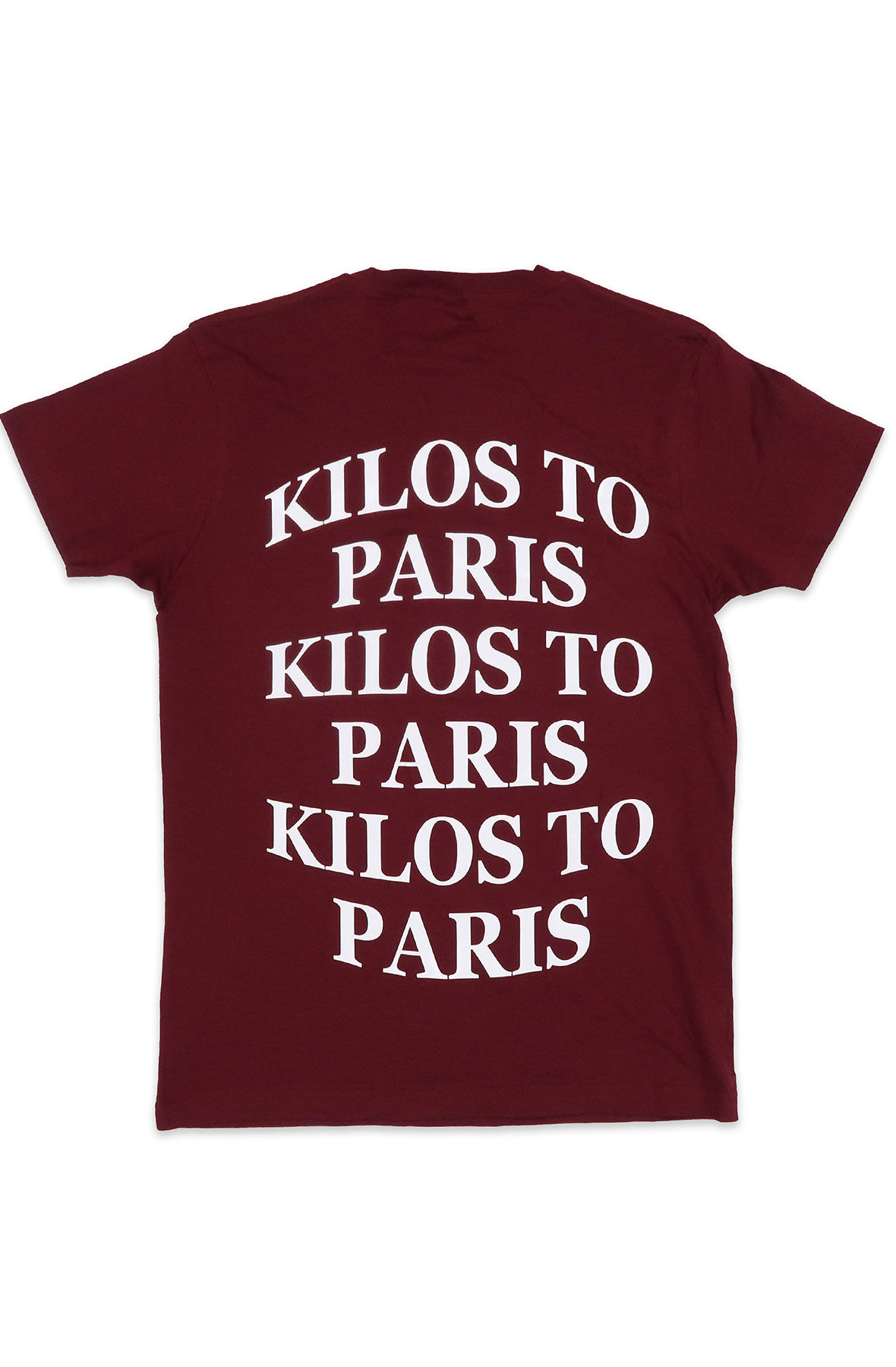 Bulge Kilos To Paris T-shirt in Burgundy and White