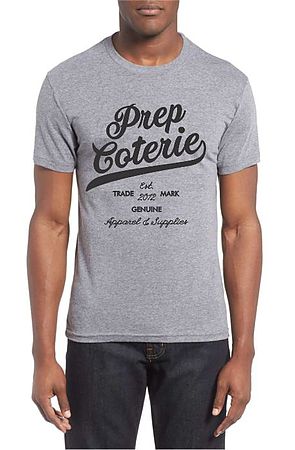 The Script Trade Mark T Shirt in Gray and Black