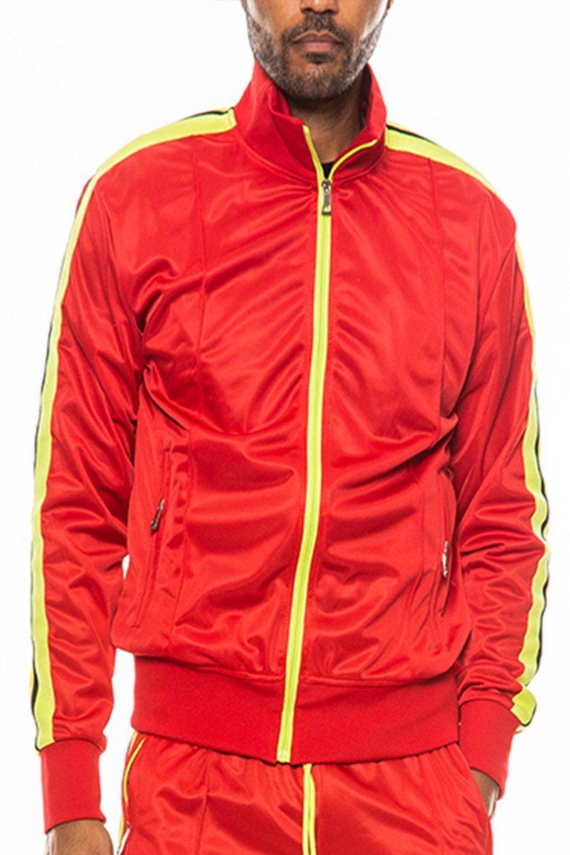 Front Pleat Track Jacket