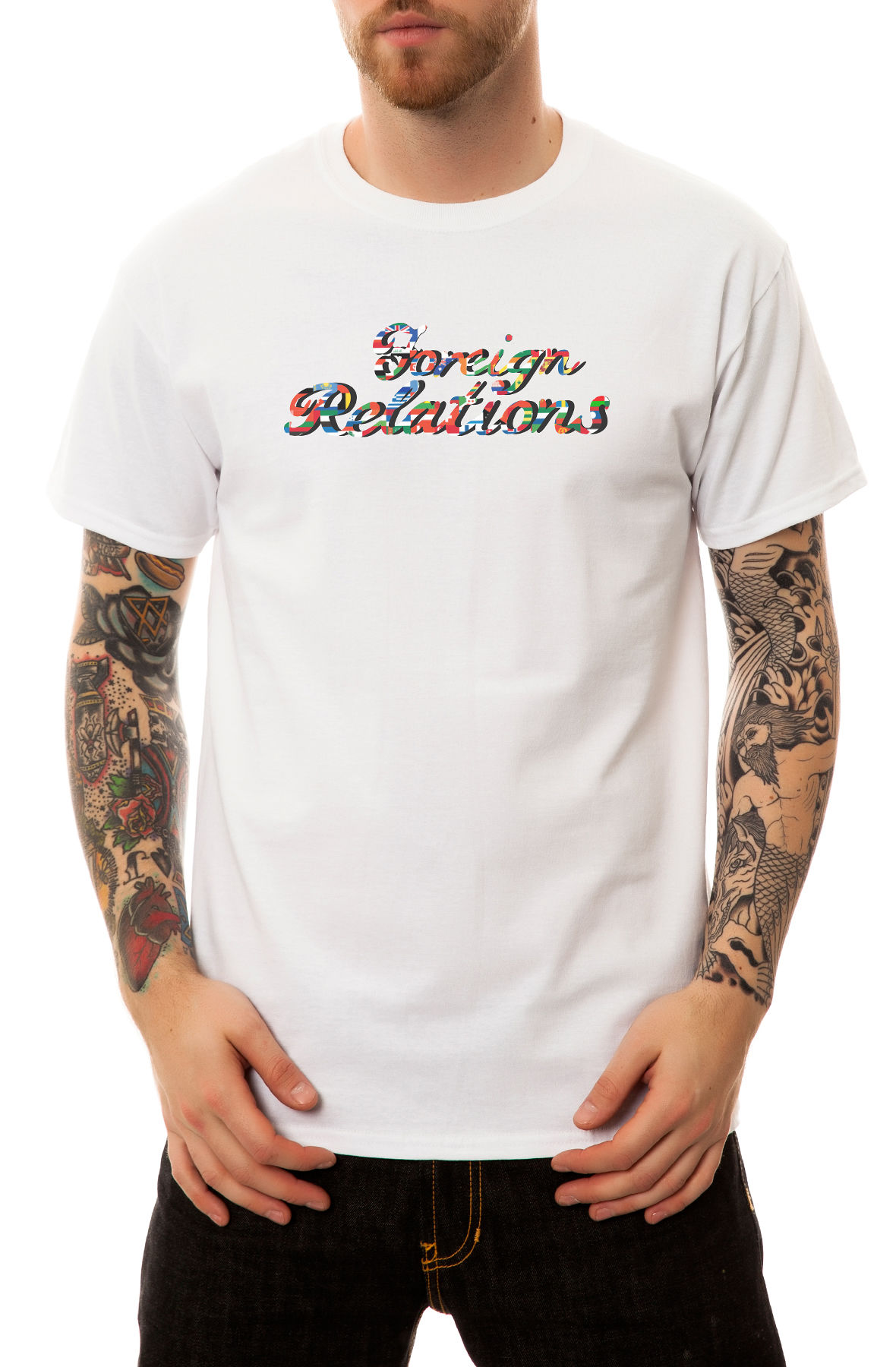 The Foreign Relations 3 Tee in White