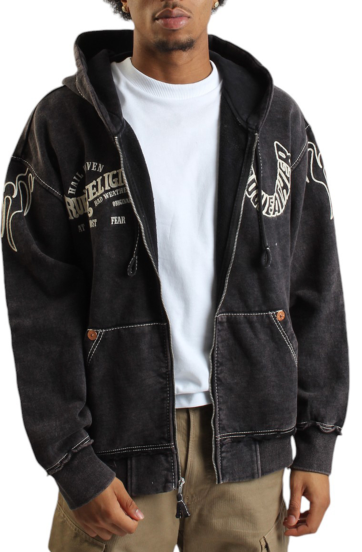 Flames Zip Hoodie