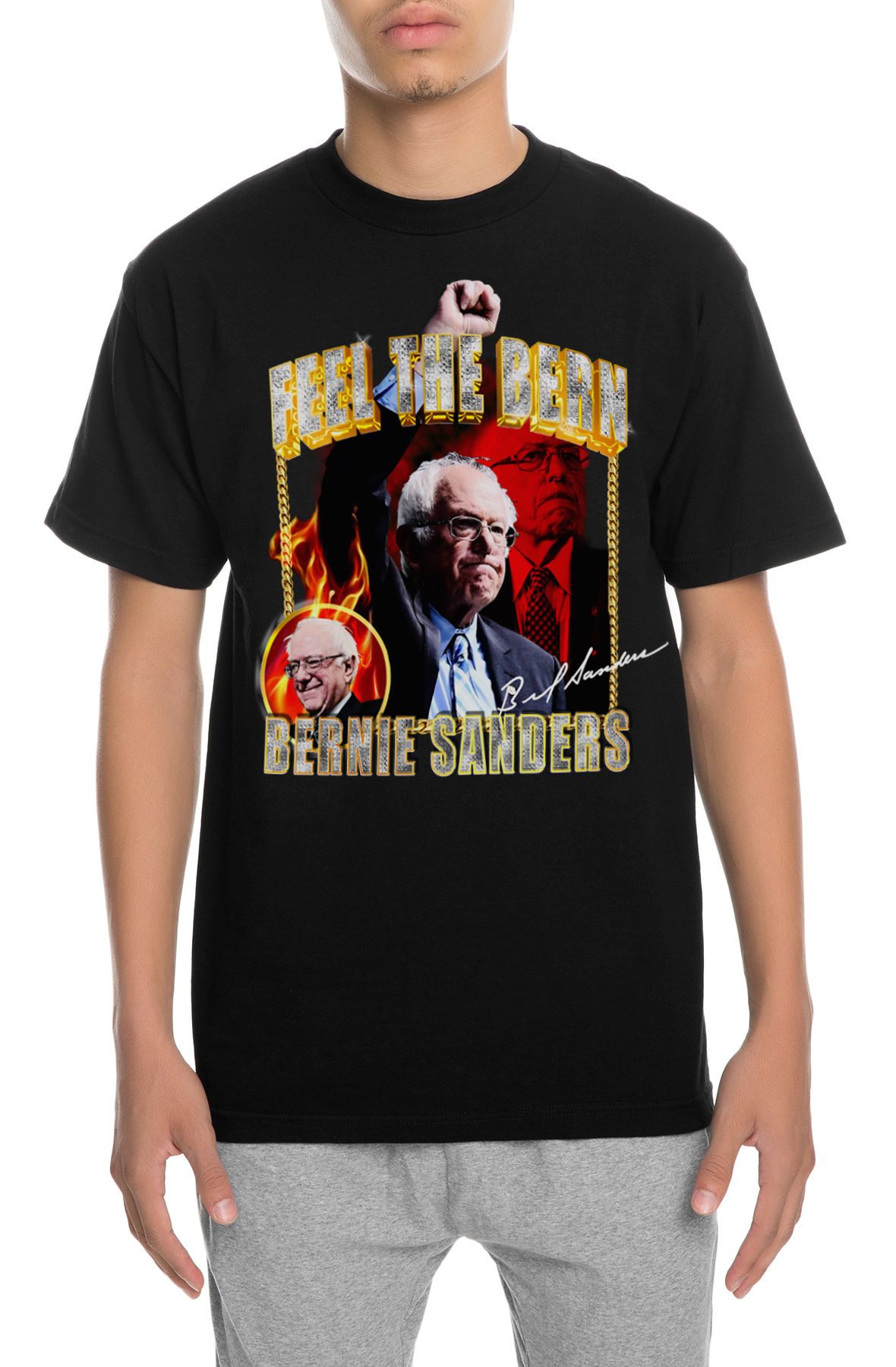 The Feel the Bern Tee in Black