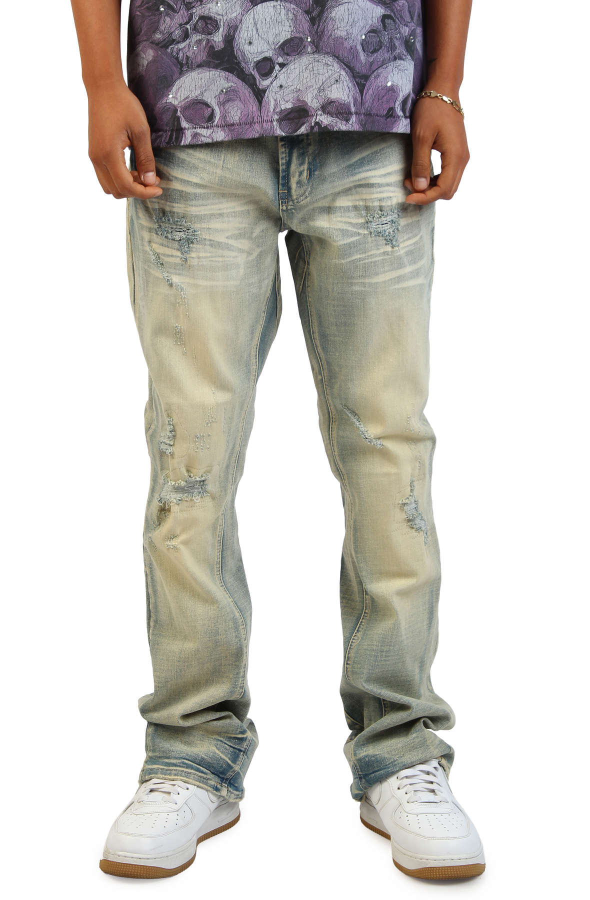 Core Stacked Flare Jean