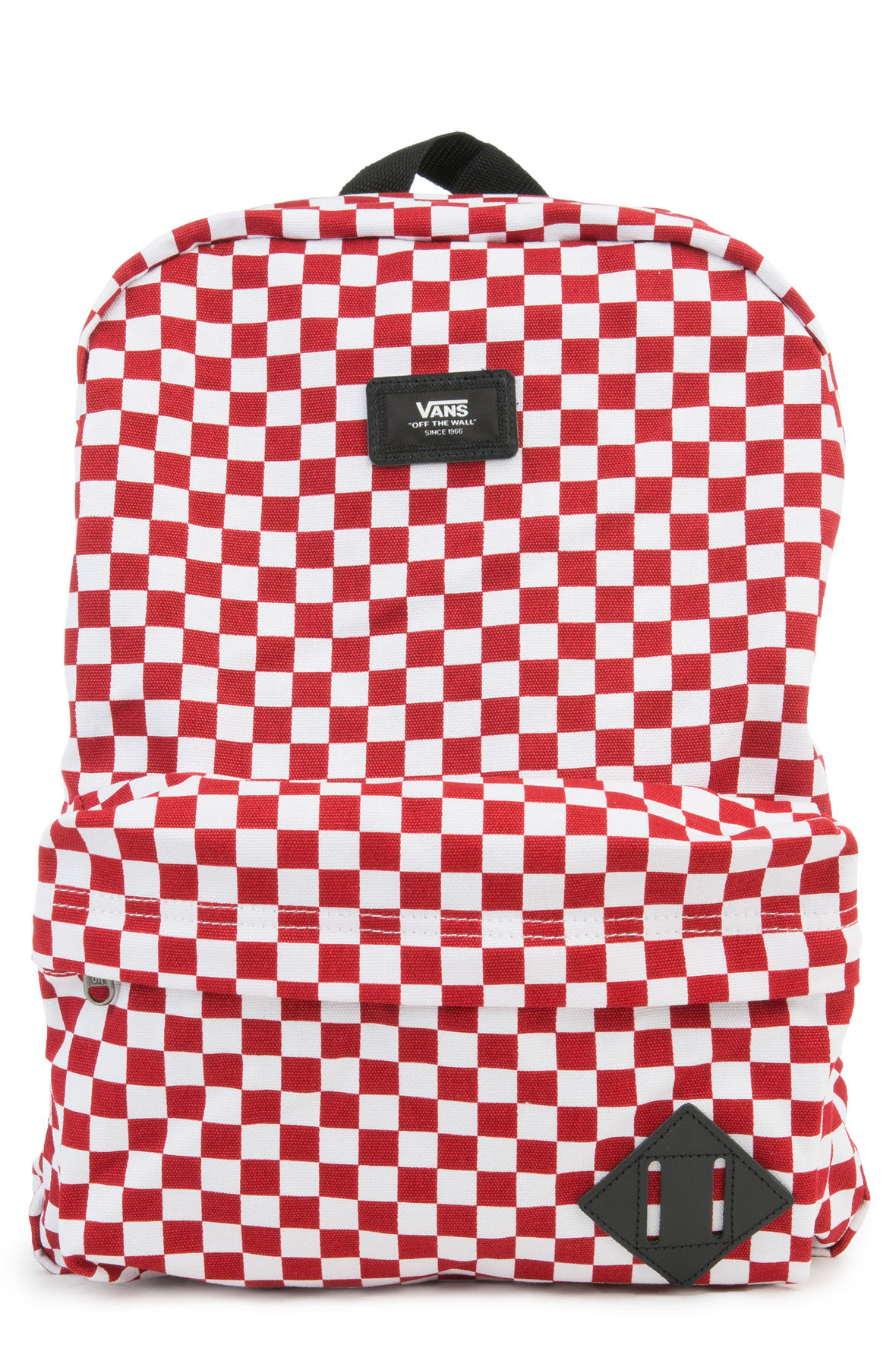 vans red and white backpack