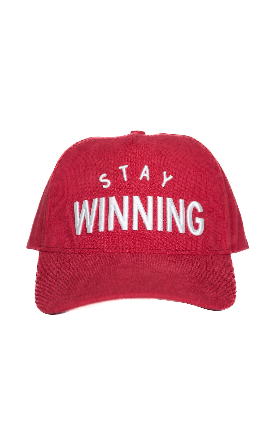 Stay Winning Corduroy Red Hat