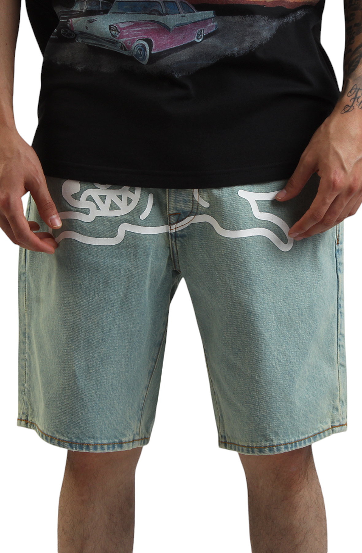 Blue Dog Jean Shorts