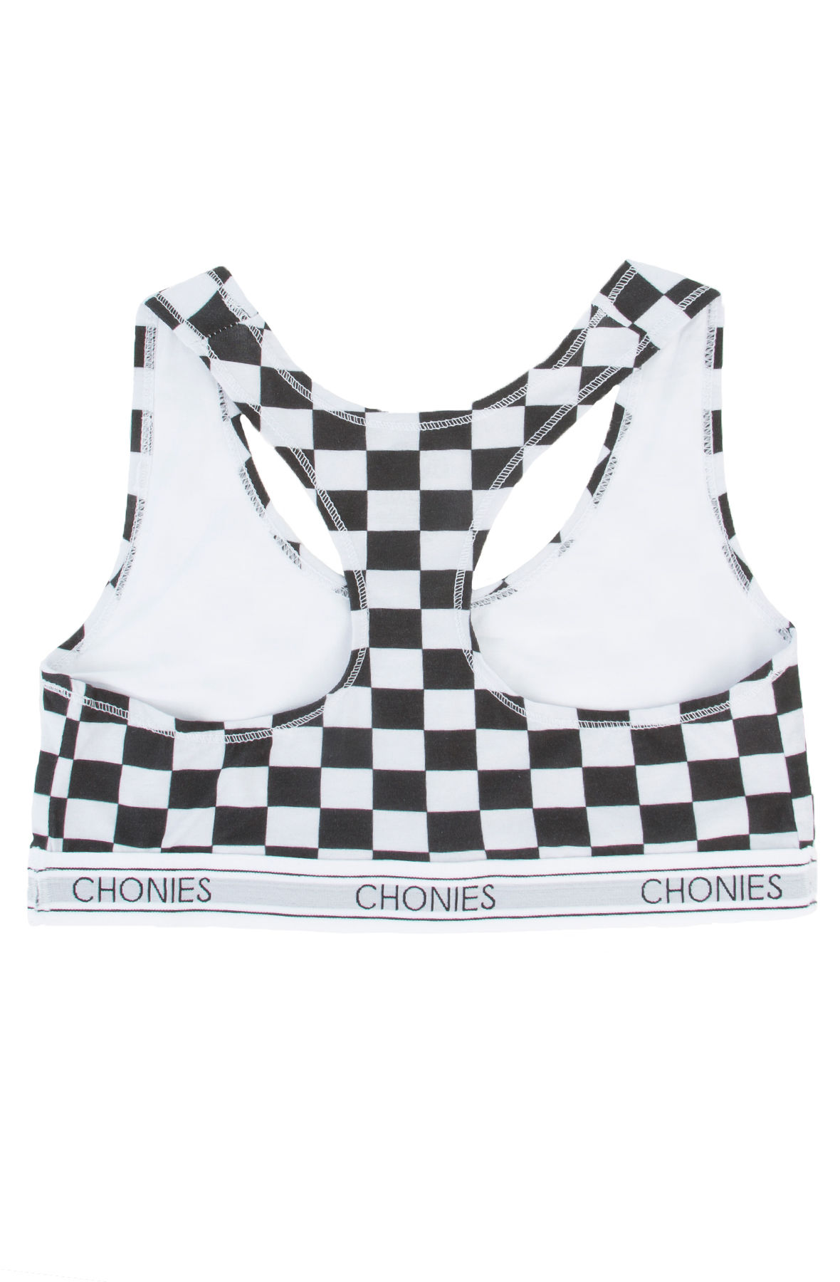 checkered sports bra