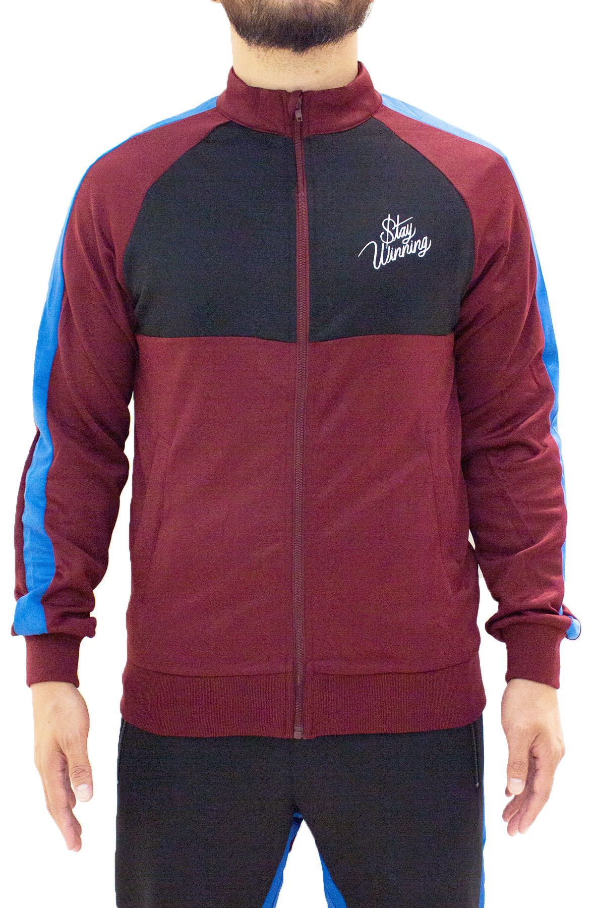 Stay Winning Maroon/Black Track Jacket