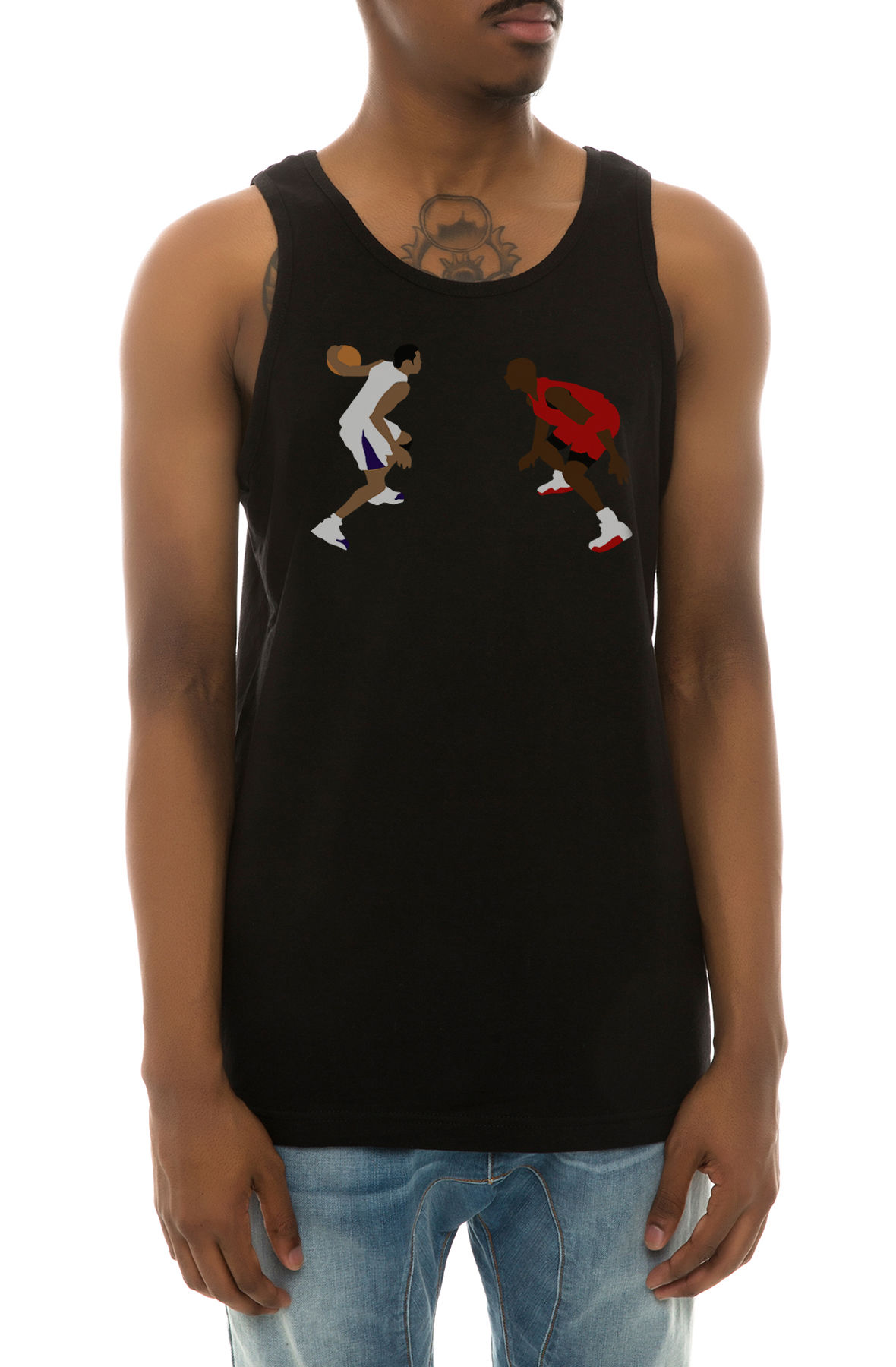 The Crossover Tank Top in Black