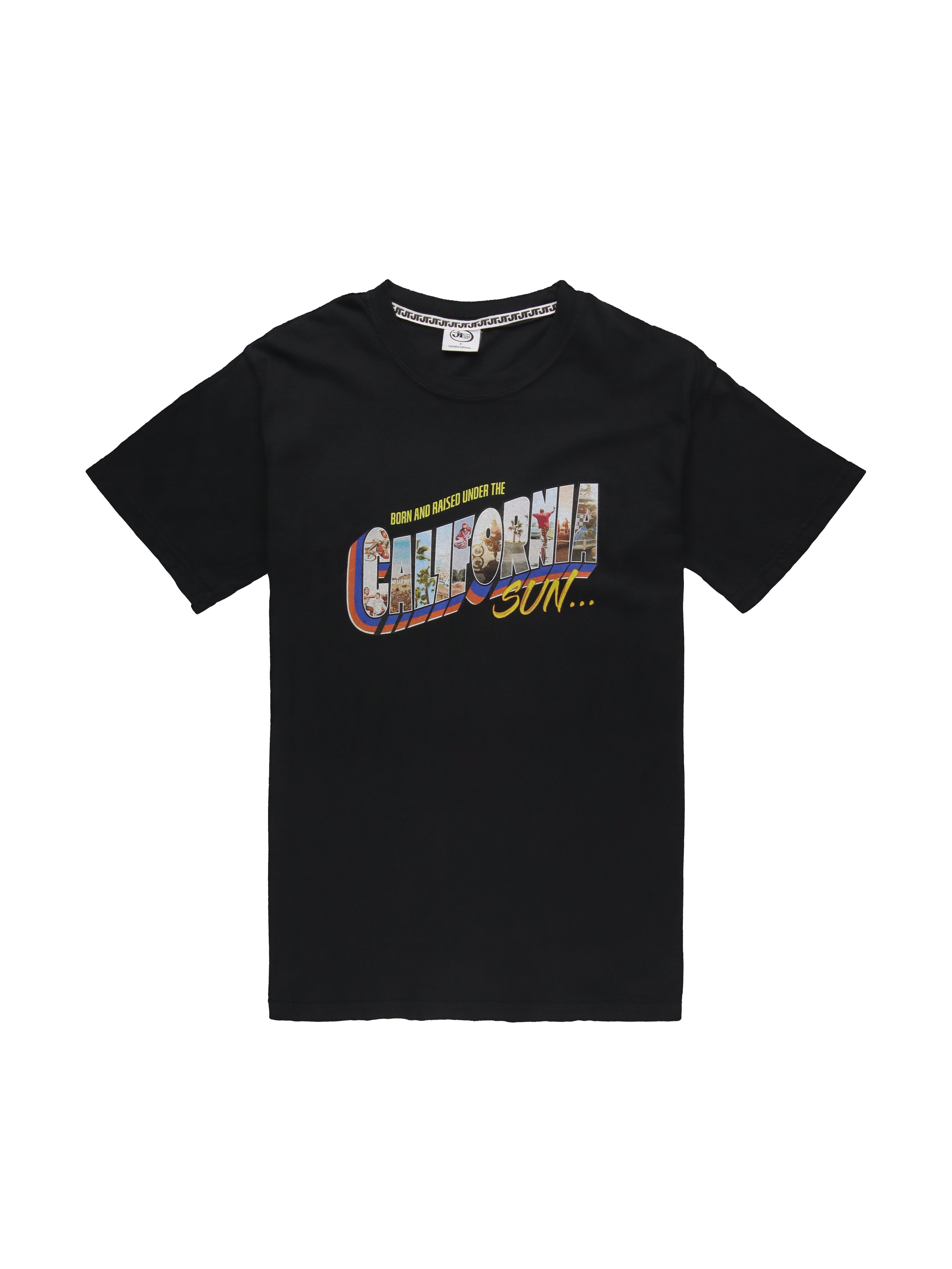 Born and Raised Under the California Sun Tee - Black