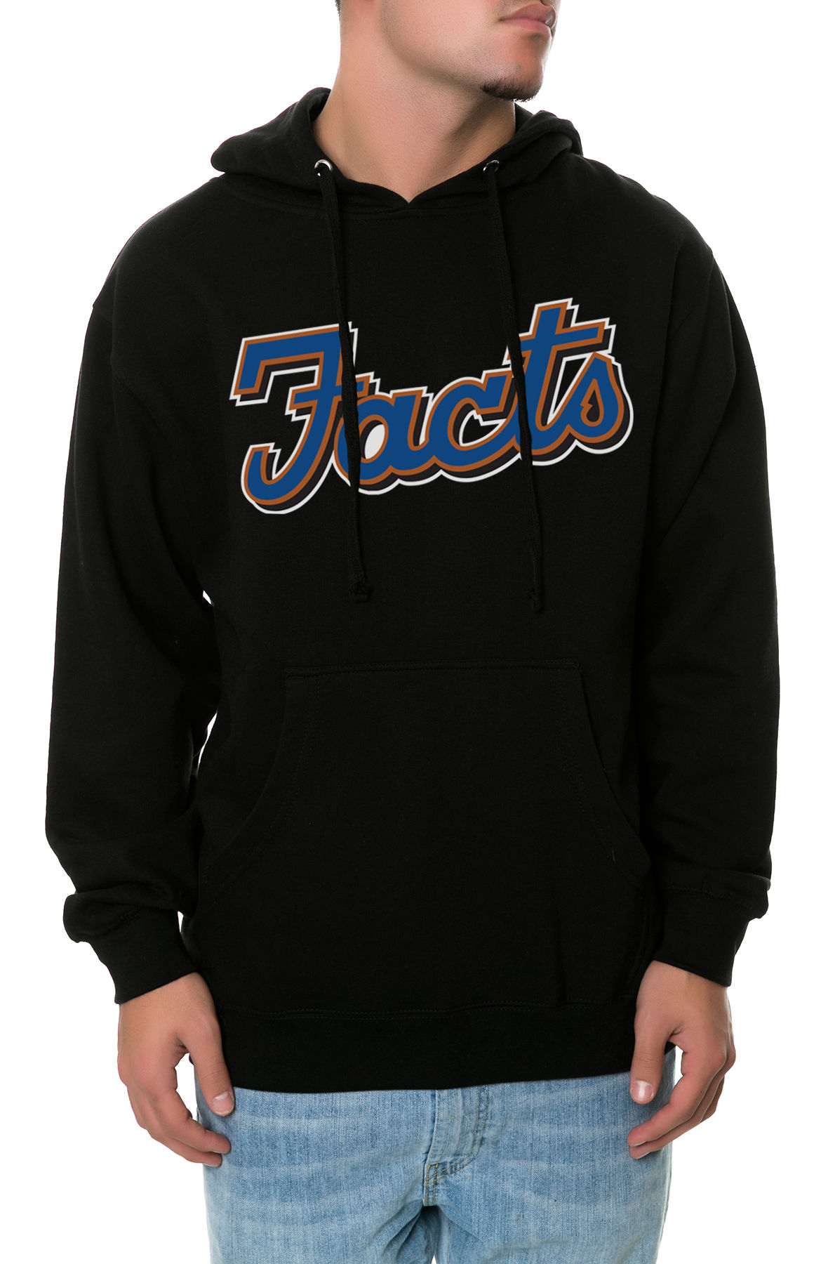 The Facts Hoodie in Black