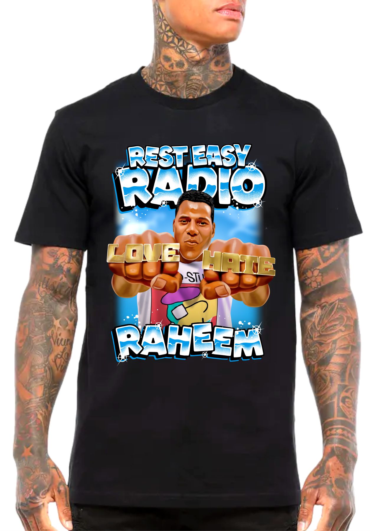 Radio Raheem RIP T-Shirt in Black