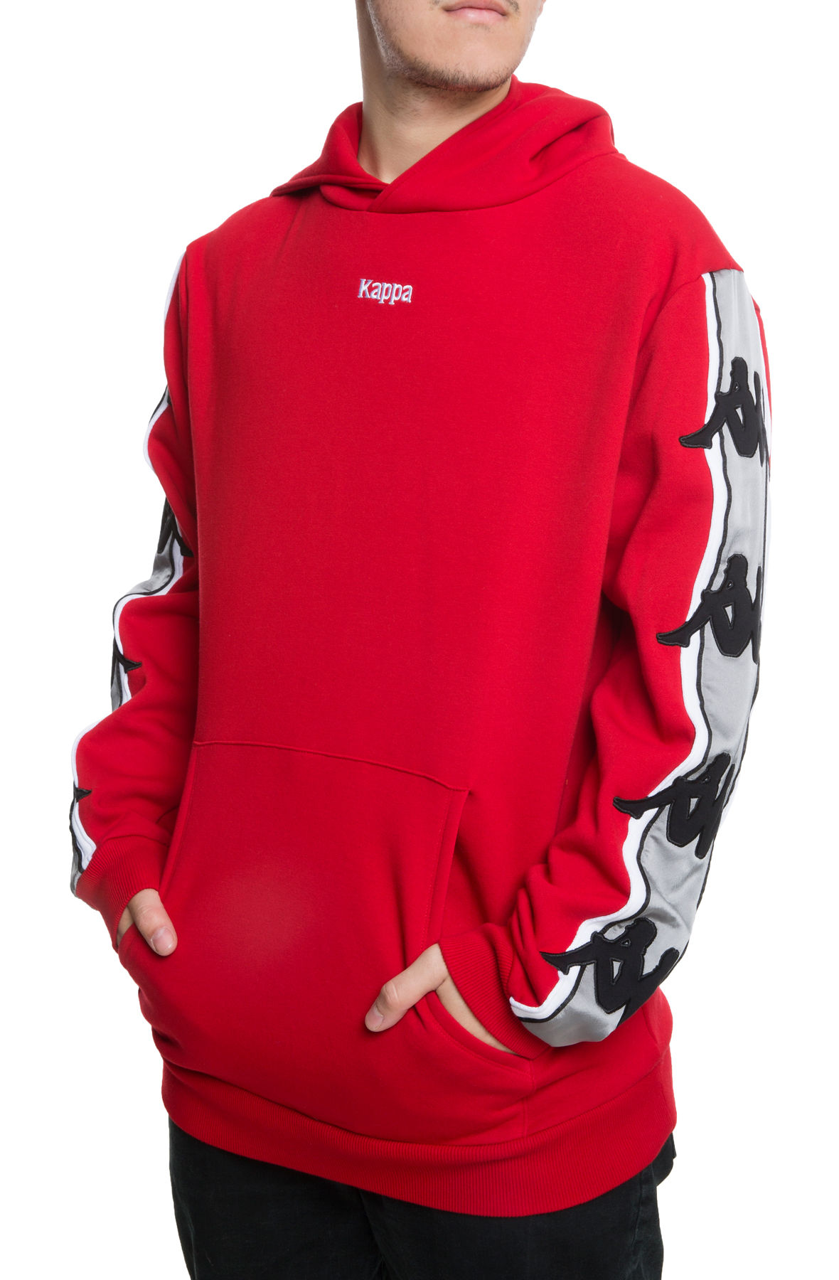 red kappa hoodie mens