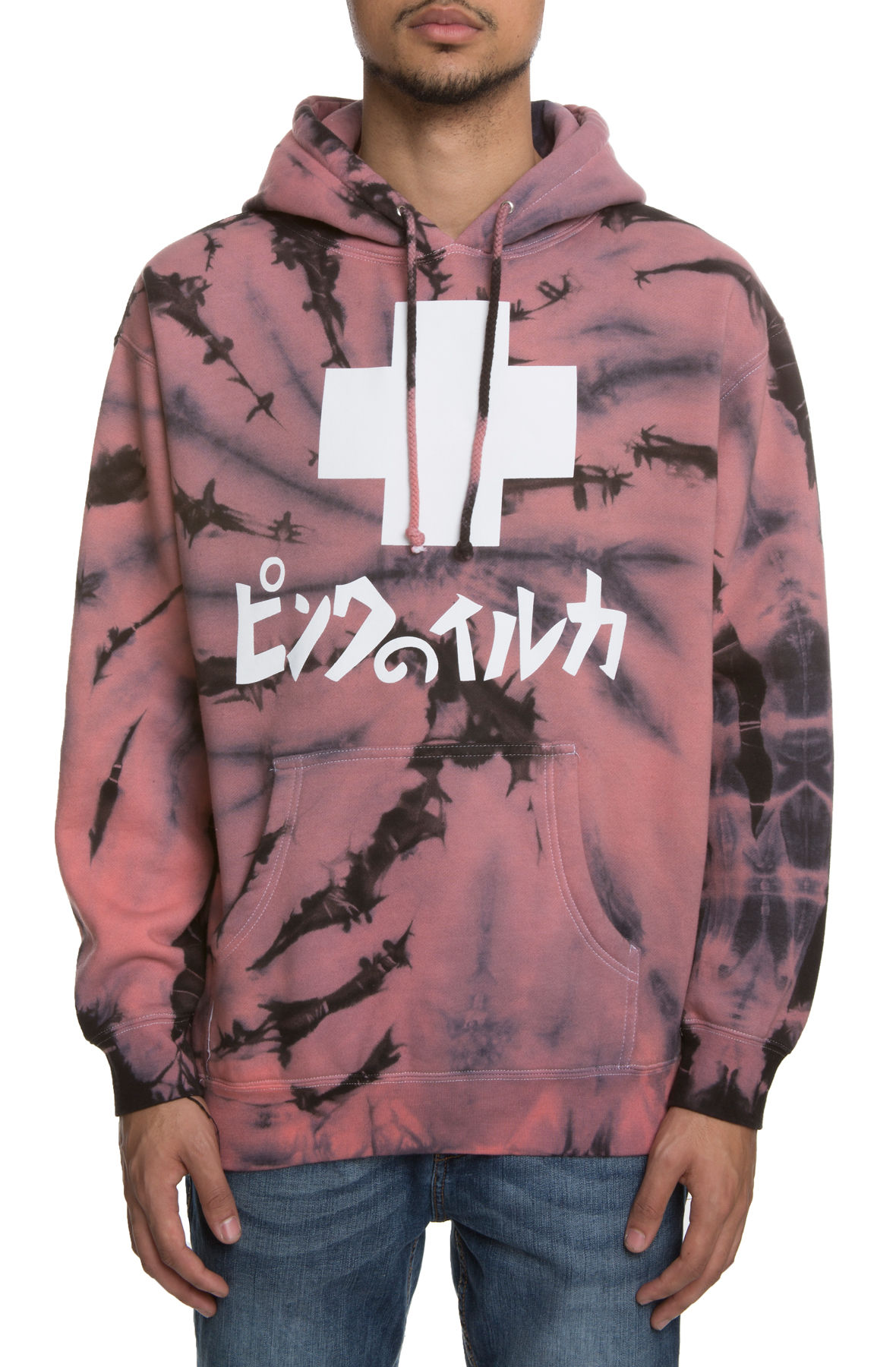 pink dolphin tie dye hoodie