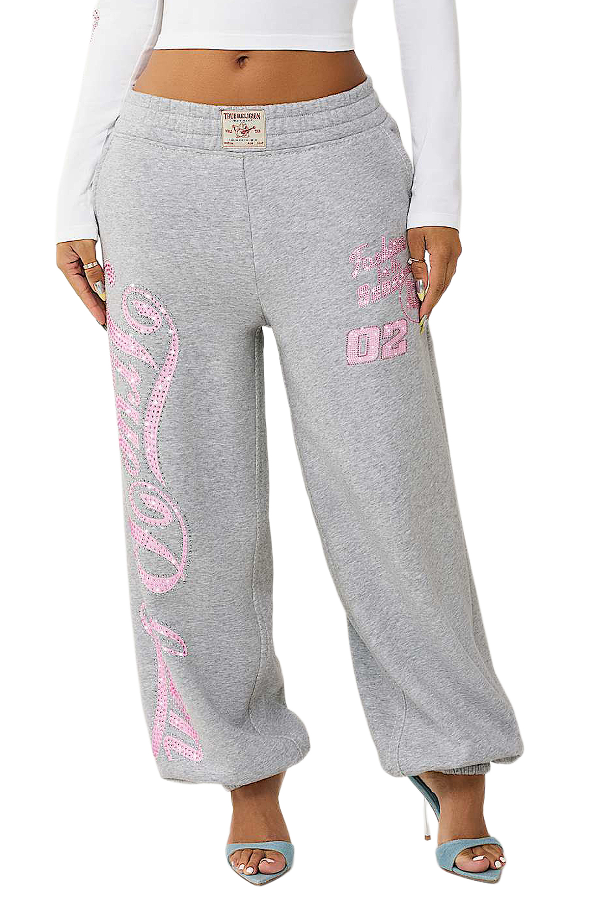 Big T Crystal Baggy Joggers