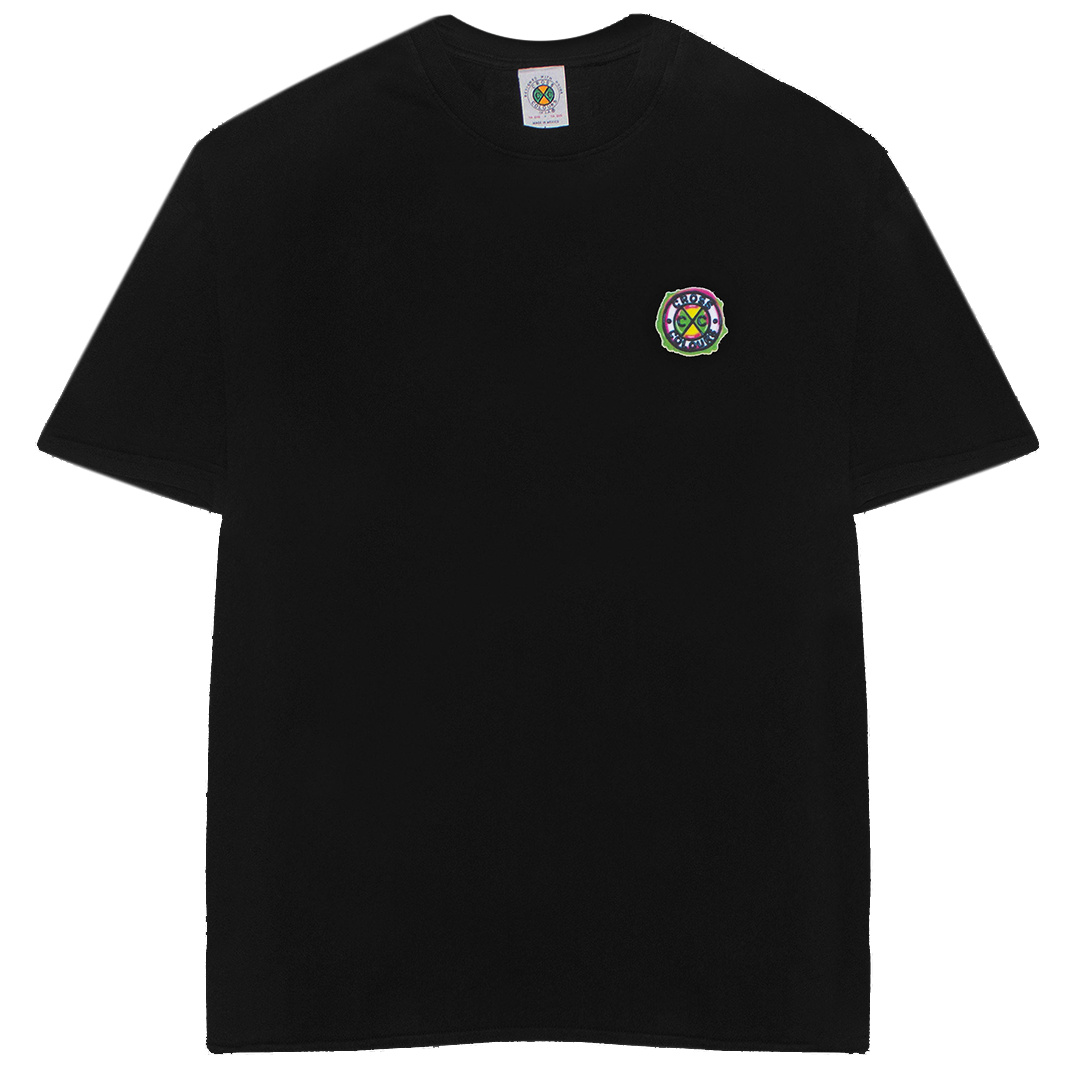 Cross Colours Airbrushed Classic Circle Logo T-shirt - Black