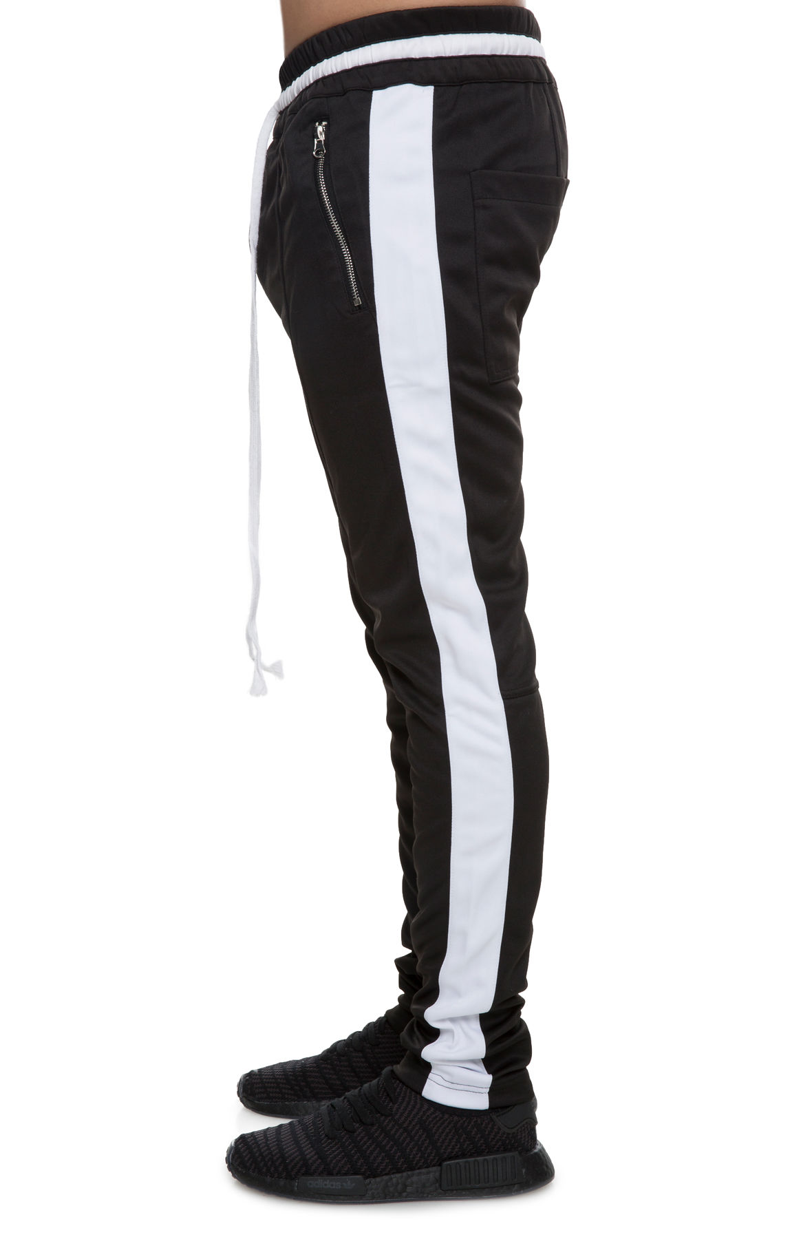 The Loungero TrackPants in Black and White