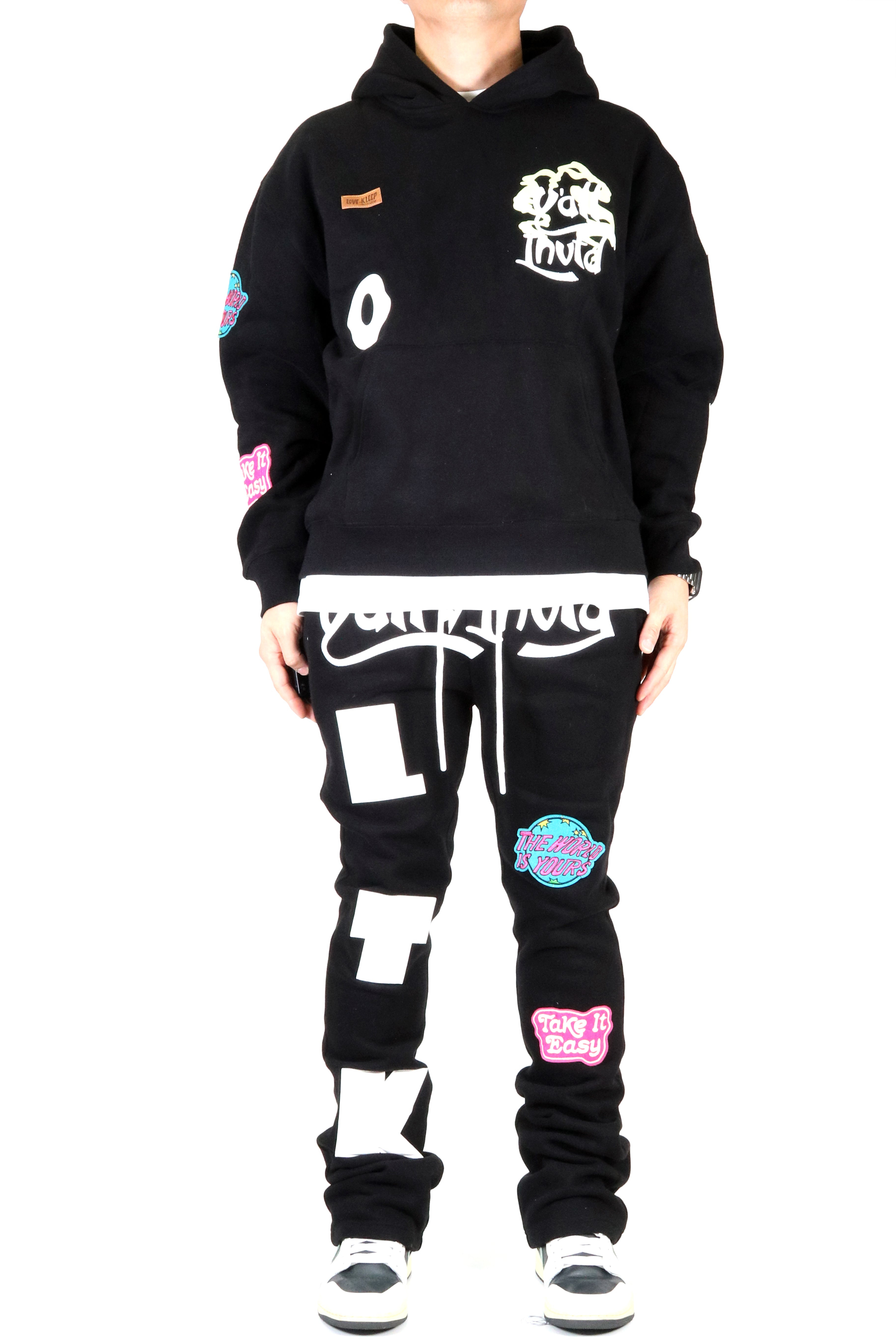 L.T.K Heavy Weight Brushed Fleece Hoodie & Jogger Pants Coordinate