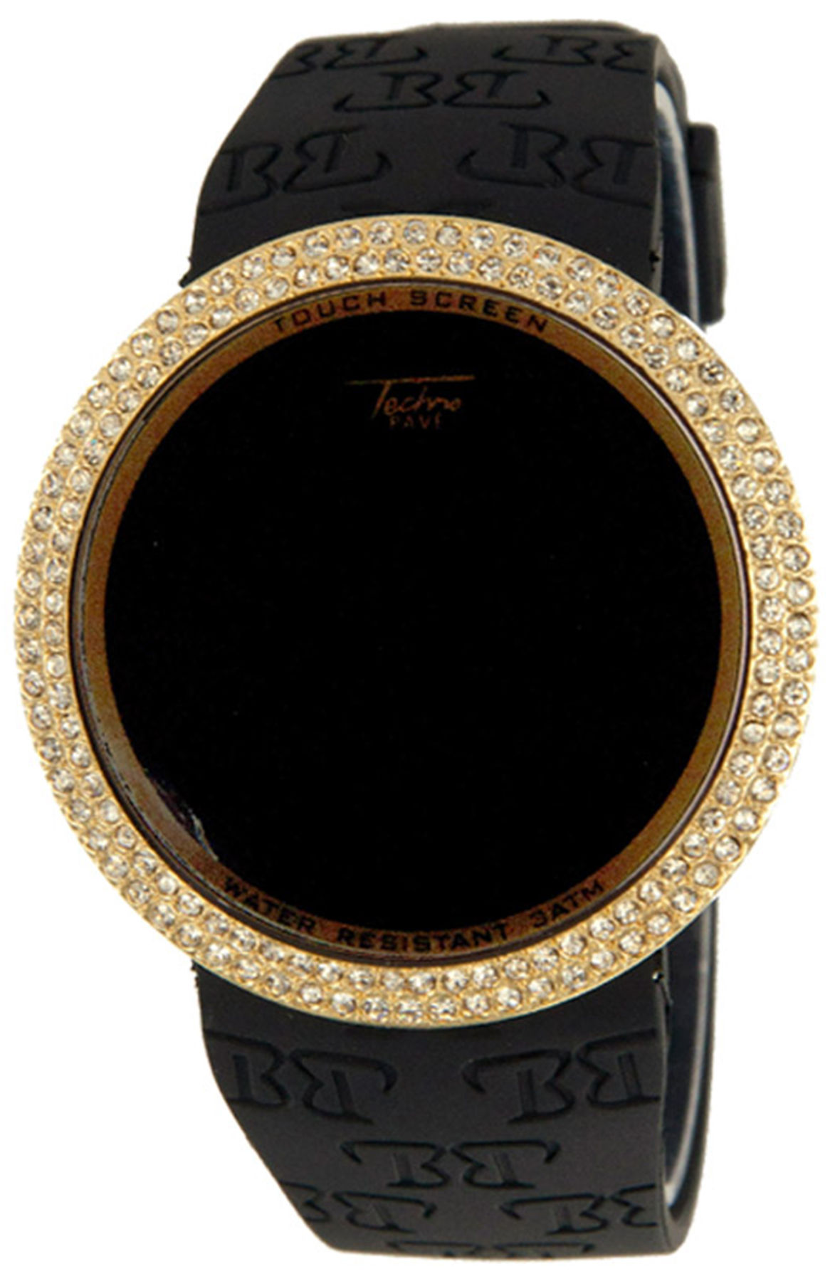 gold touch screen watch