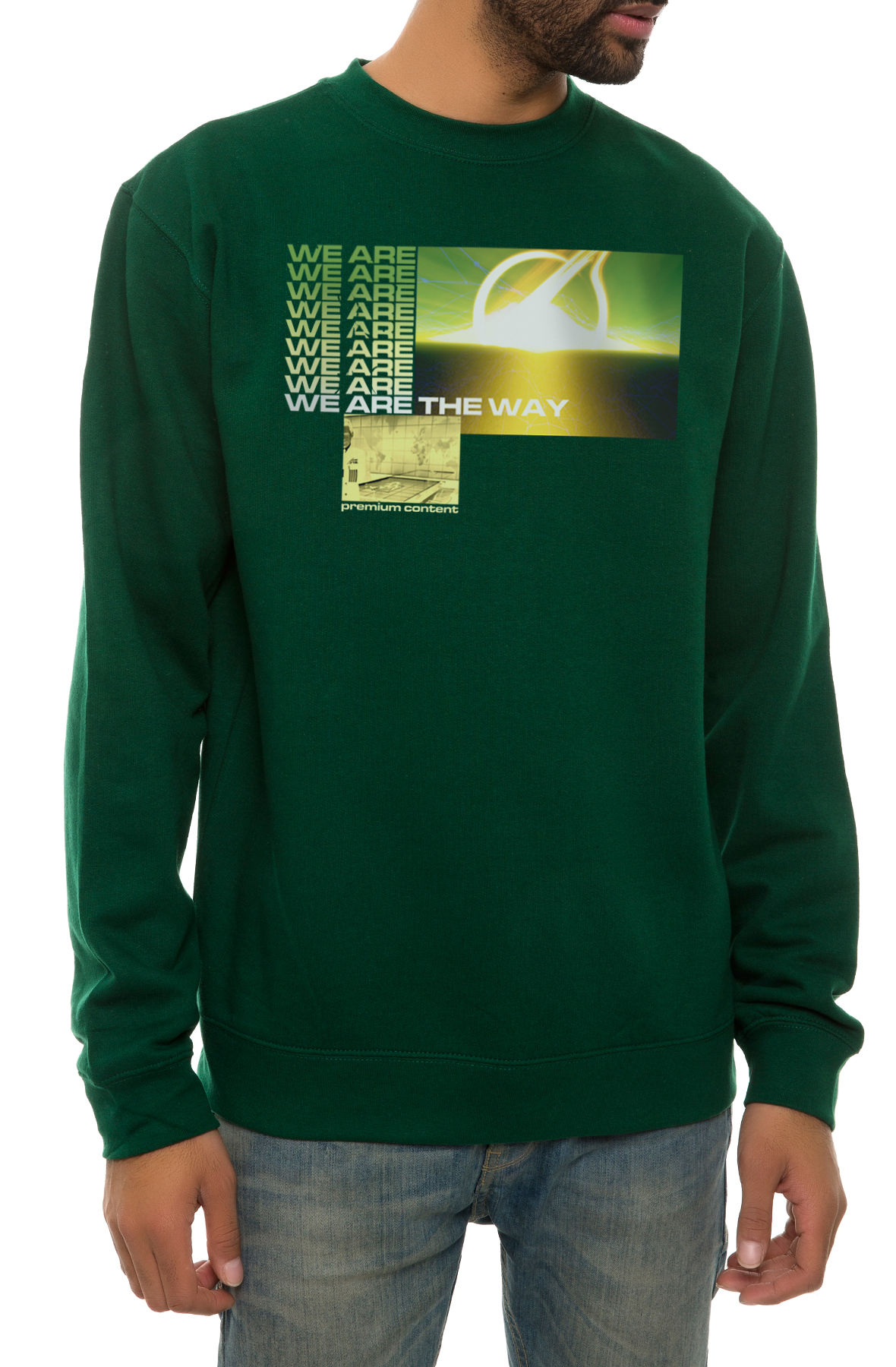 The In Church Of Crewneck Sweatshirt in Green